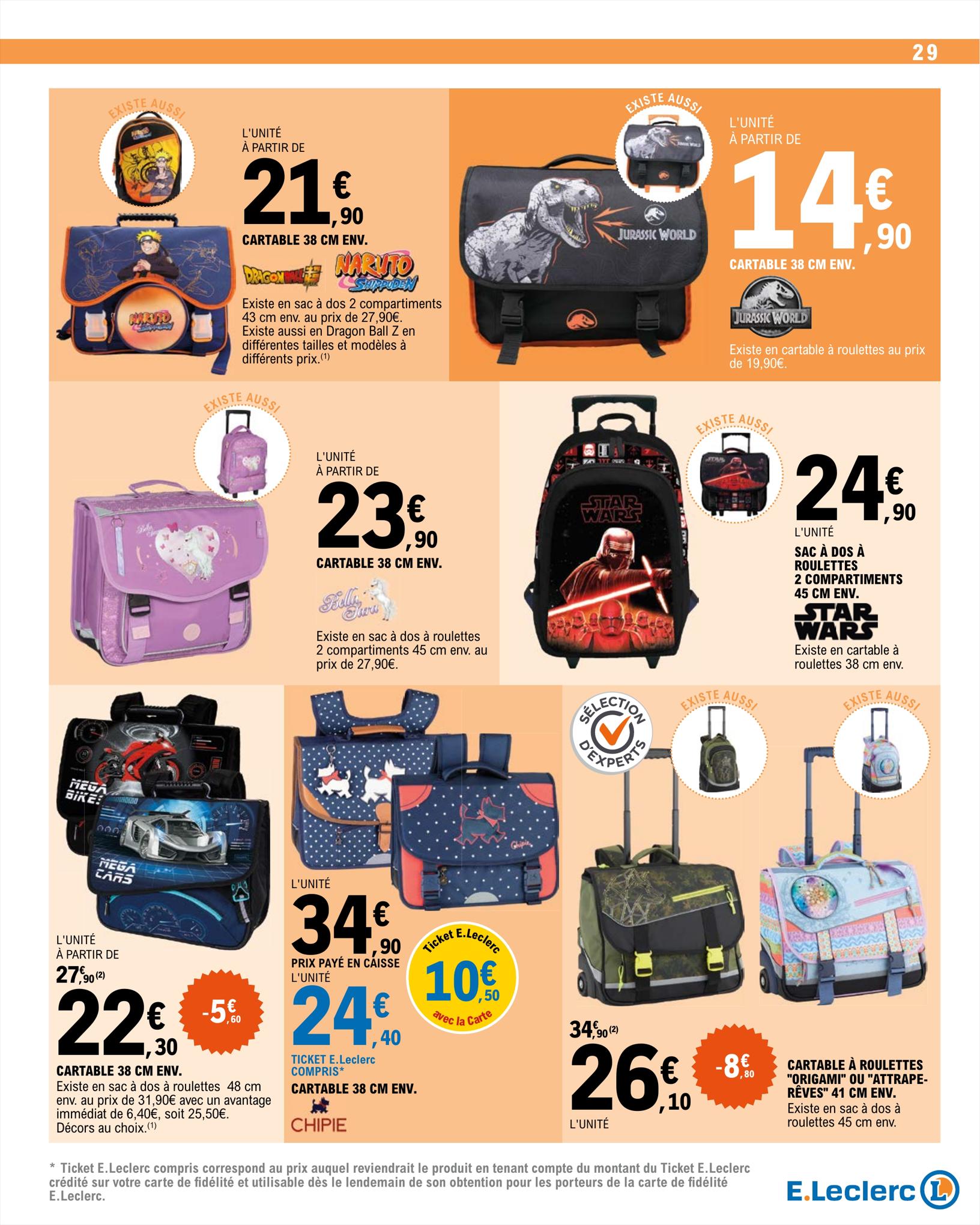 Catalogue E.leclerc 15 – 26 Août 2023 Page 29