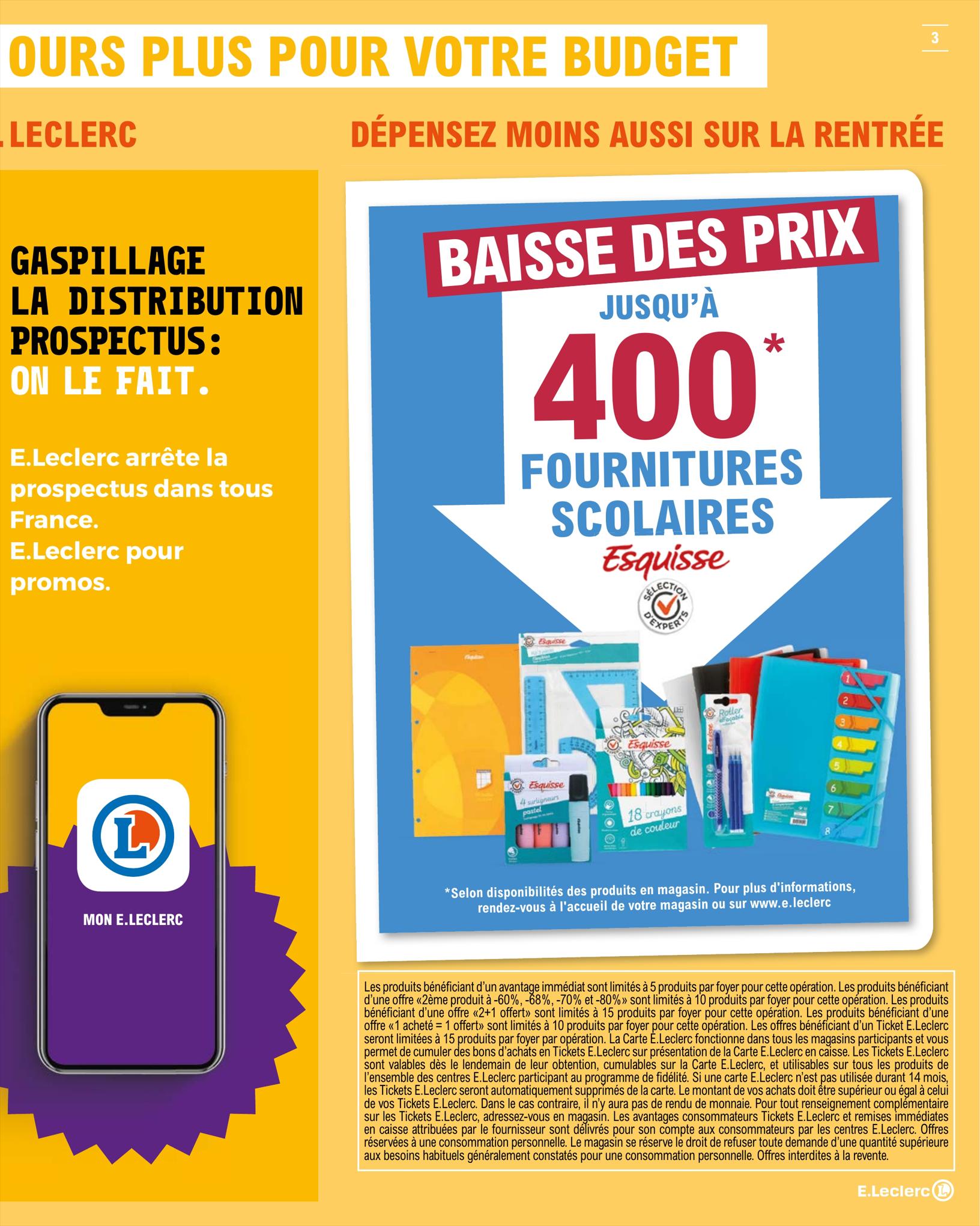Catalogue E.leclerc 15 – 26 Août 2023 Page 3