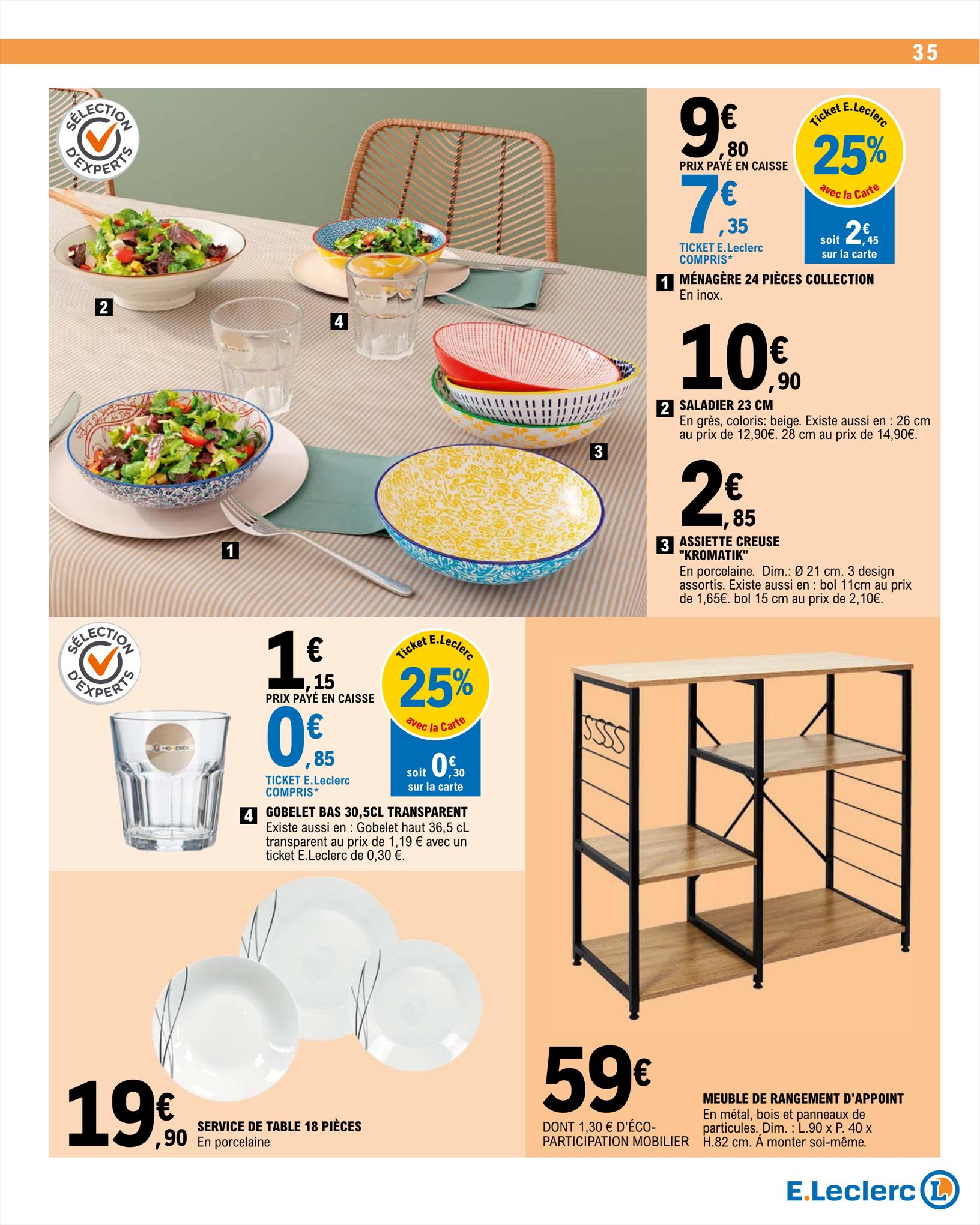 Catalogue E.leclerc 15 – 26 Août 2023 Page 35