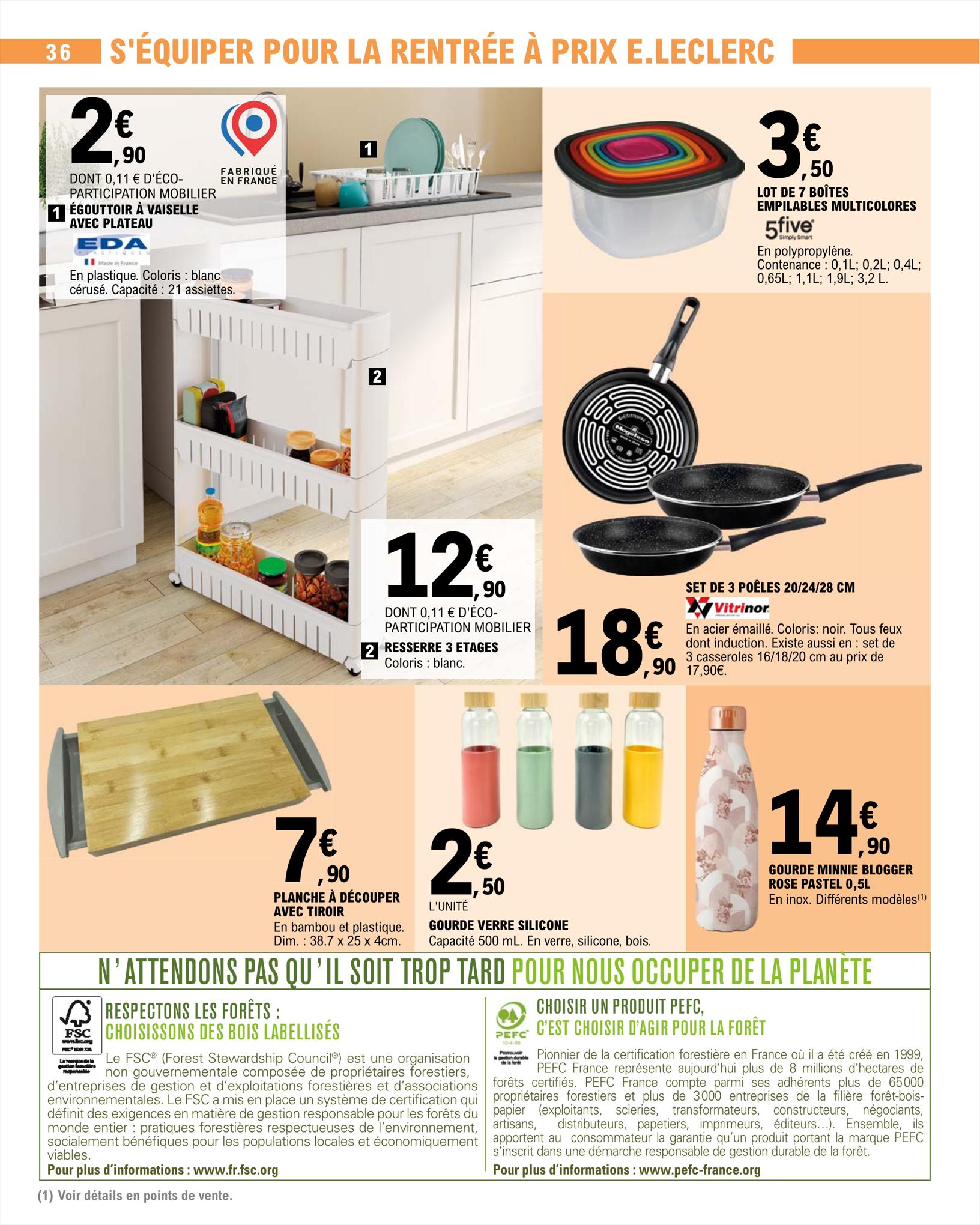 Catalogue E.leclerc 15 – 26 Août 2023 Page 36
