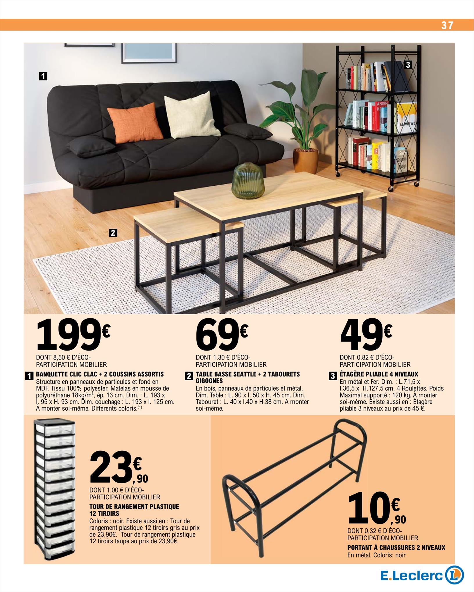 Catalogue E.leclerc 15 – 26 Août 2023 Page 37