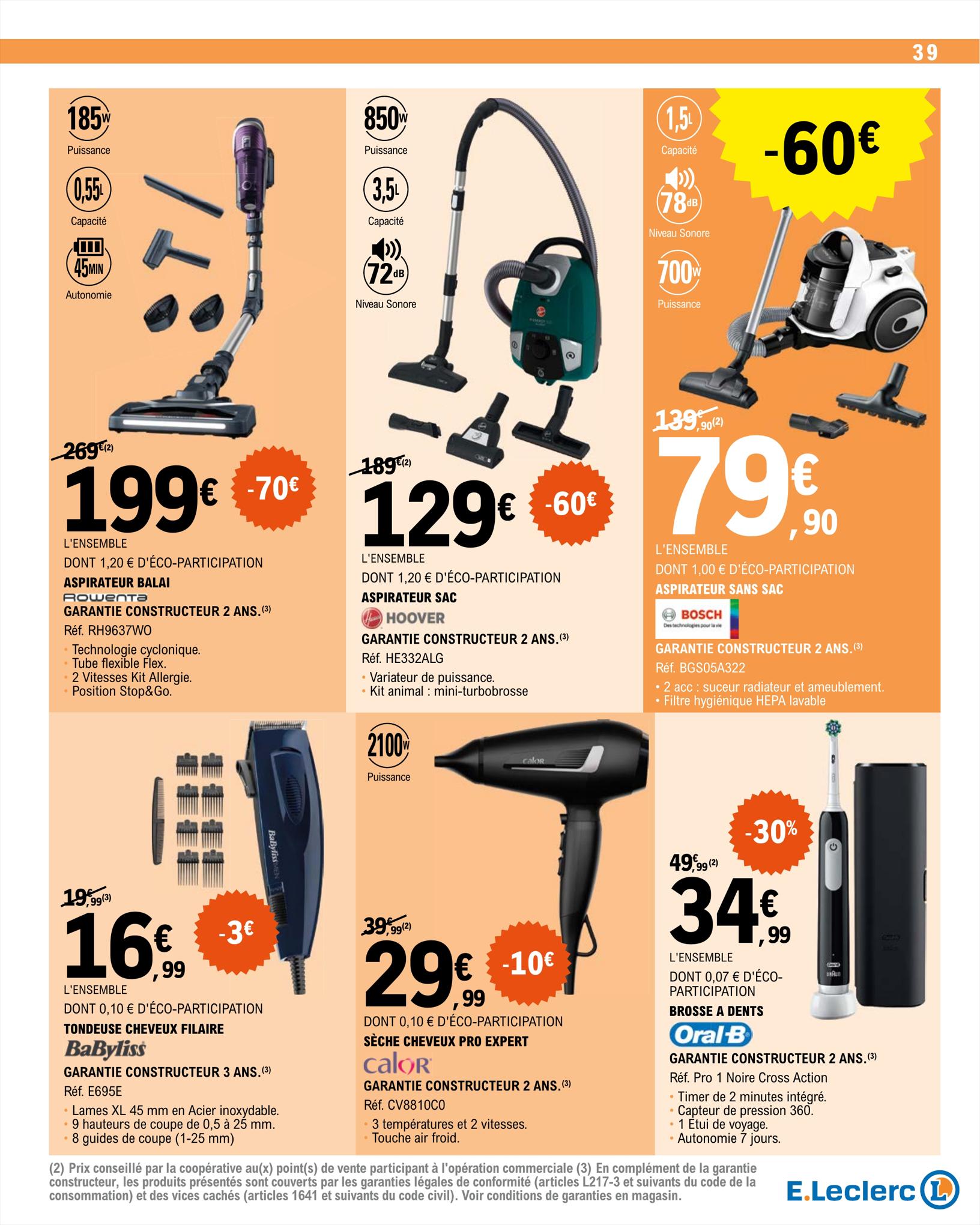 Catalogue E.leclerc 15 – 26 Août 2023 Page 39