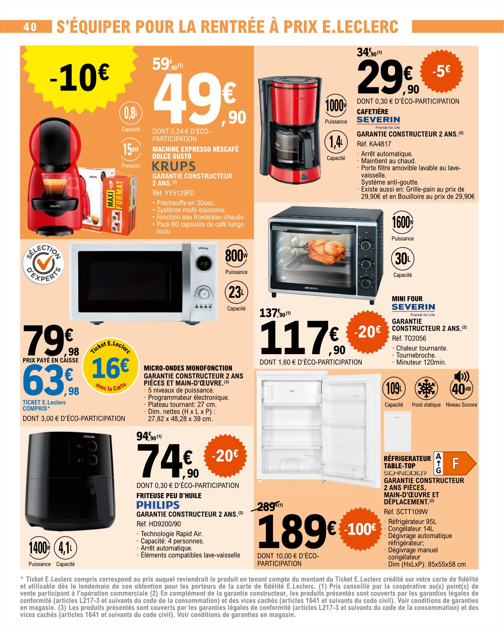 Catalogue E.leclerc 15 – 26 Août 2023 Page 40