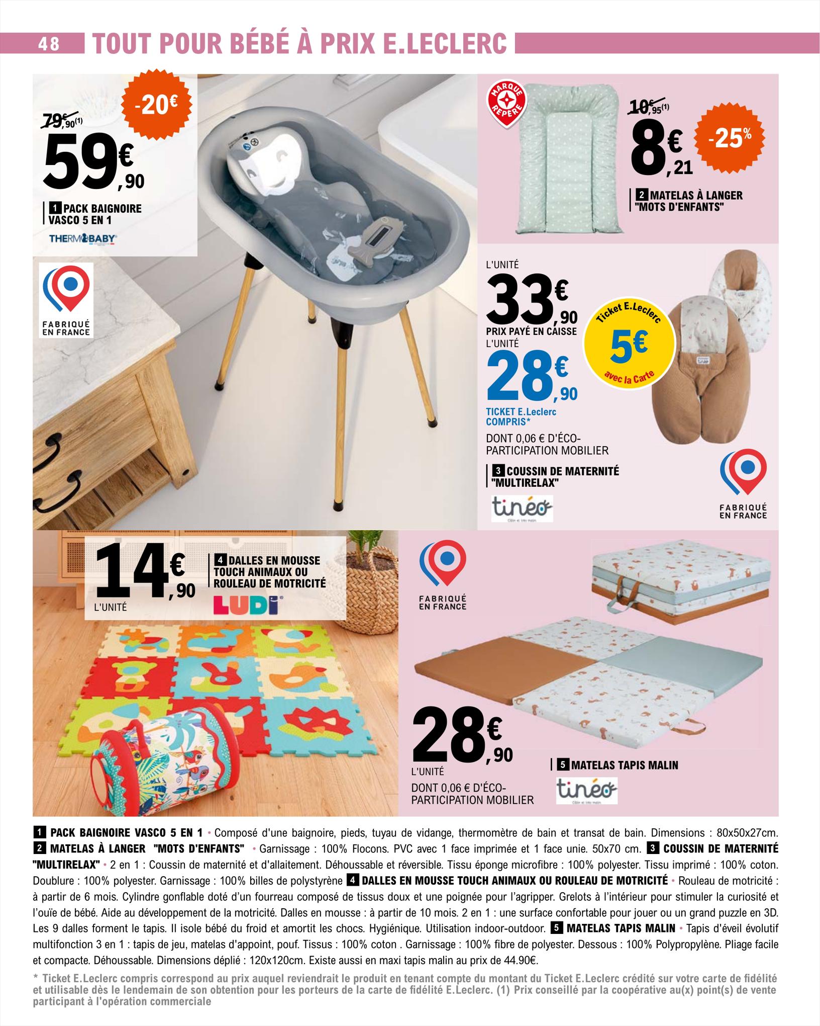 Catalogue E.leclerc 15 – 26 Août 2023 Page 48