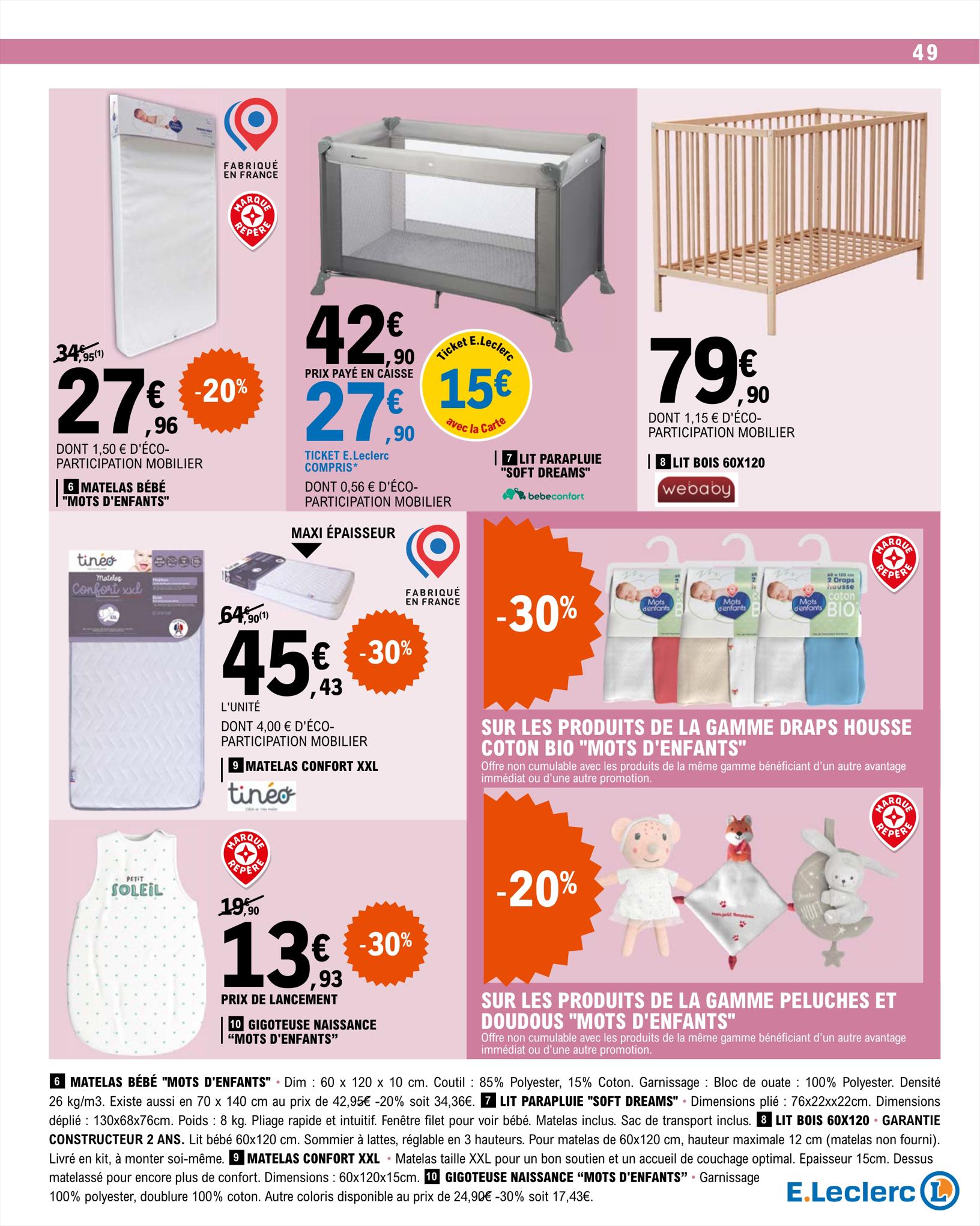 Catalogue E.leclerc 15 – 26 Août 2023 Page 49