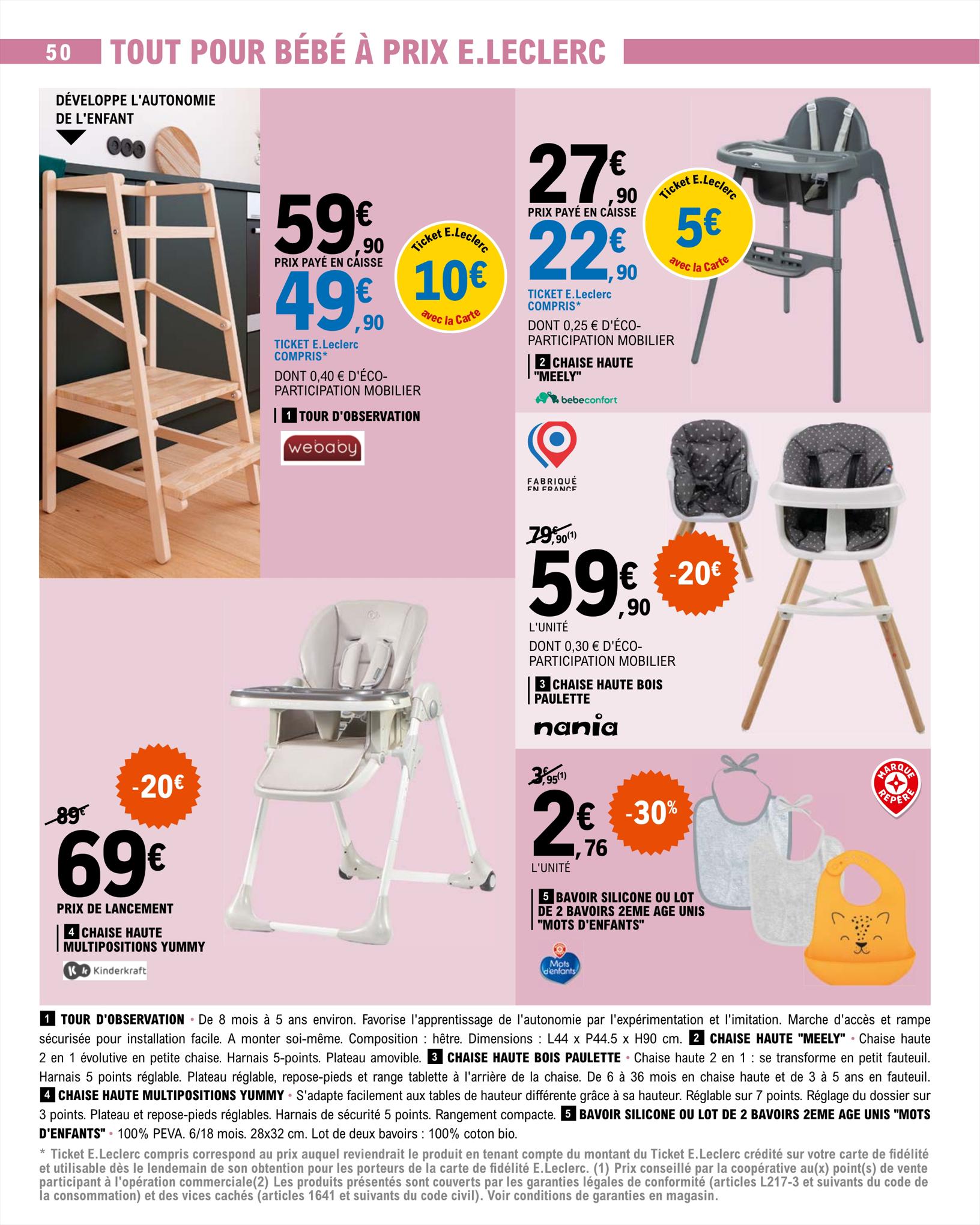 Catalogue E.leclerc 15 – 26 Août 2023 Page 50