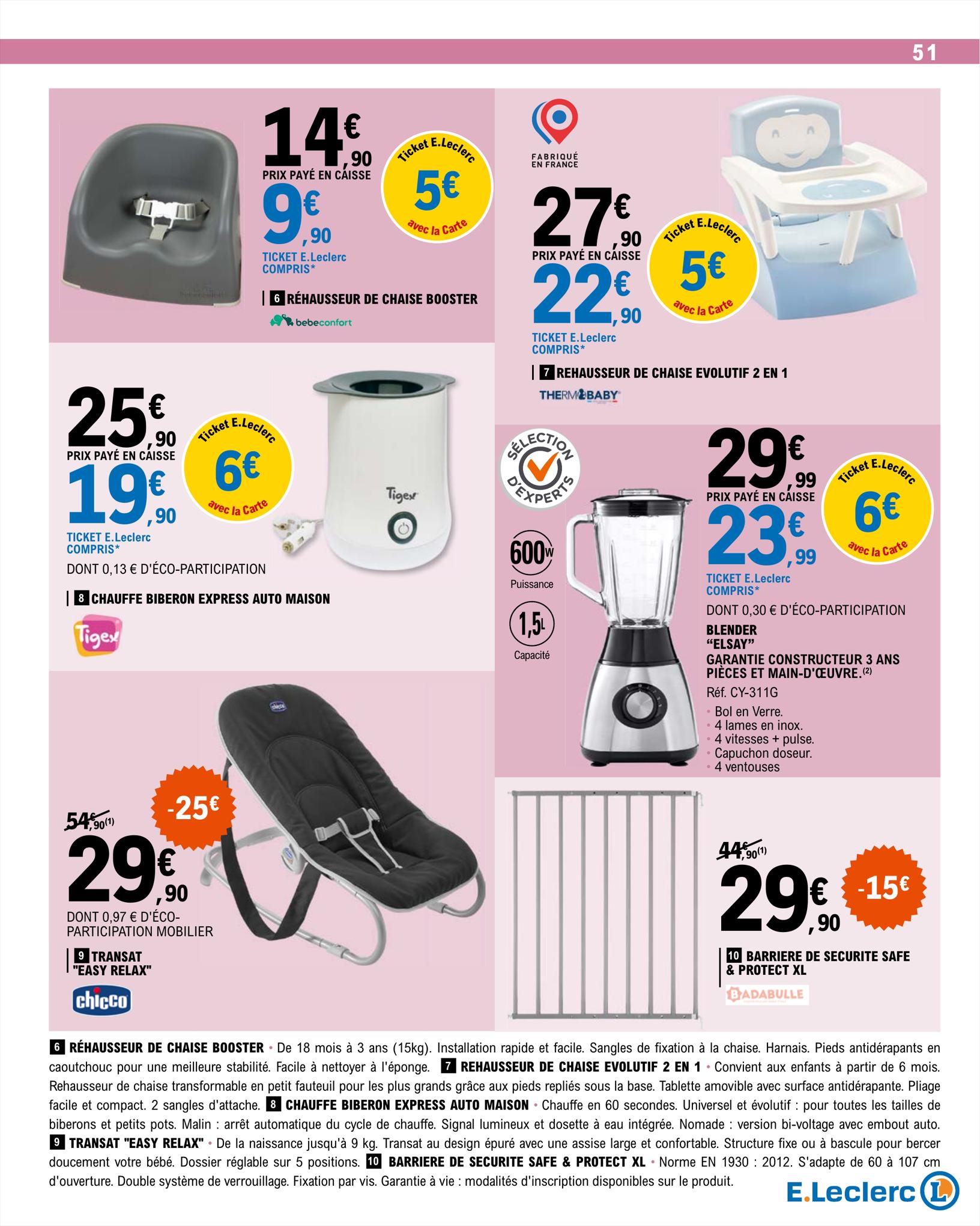 Catalogue E.leclerc 15 – 26 Août 2023 Page 51