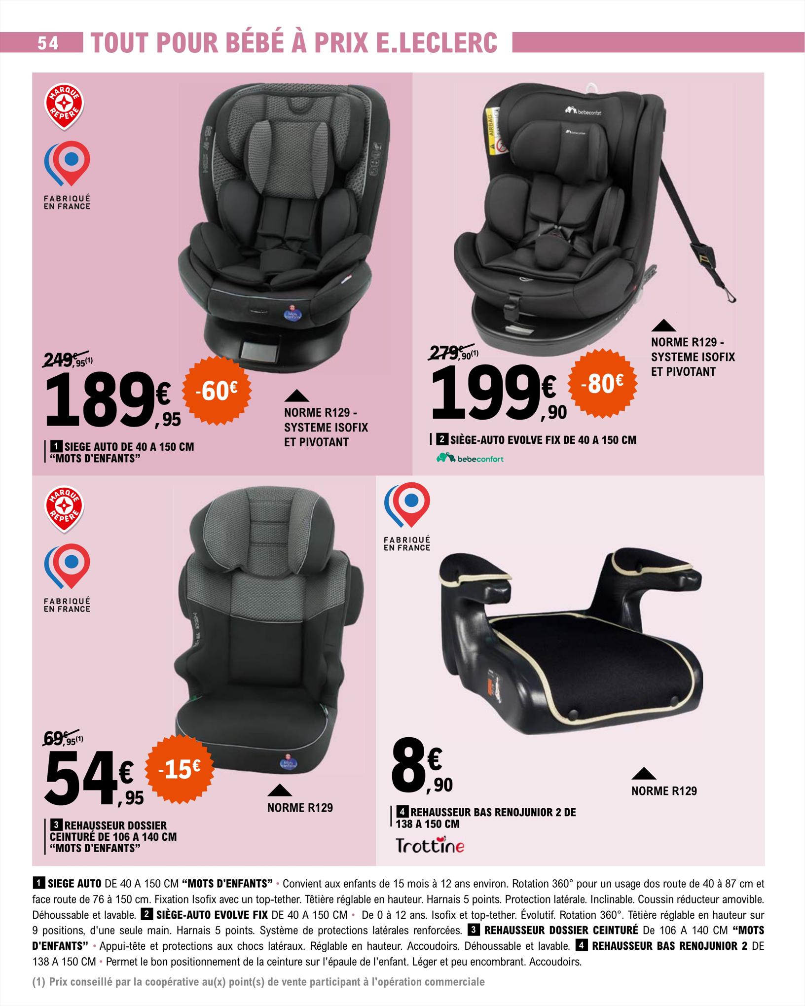 Catalogue E.leclerc 15 – 26 Août 2023 Page 54