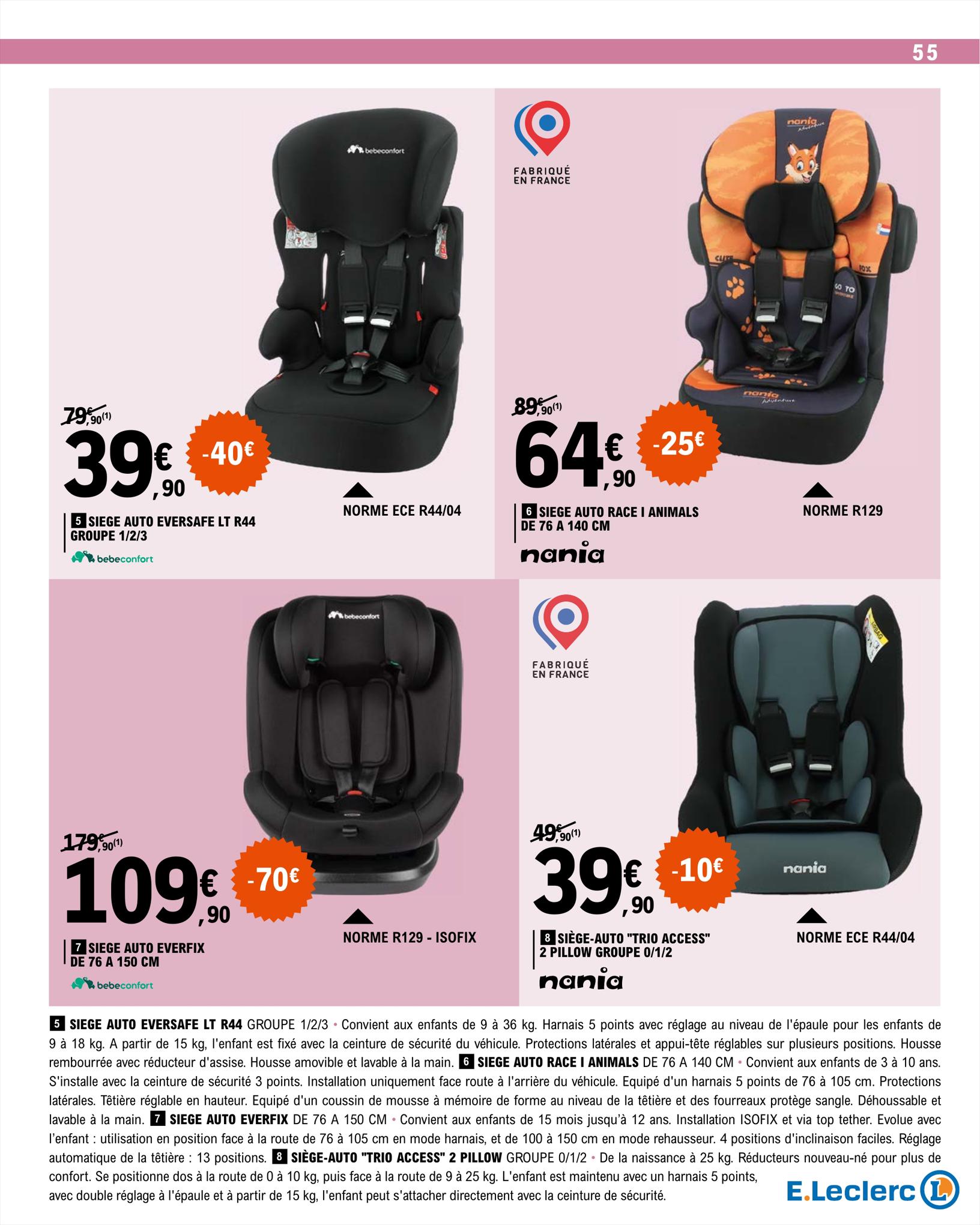 Catalogue E.leclerc 15 – 26 Août 2023 Page 55