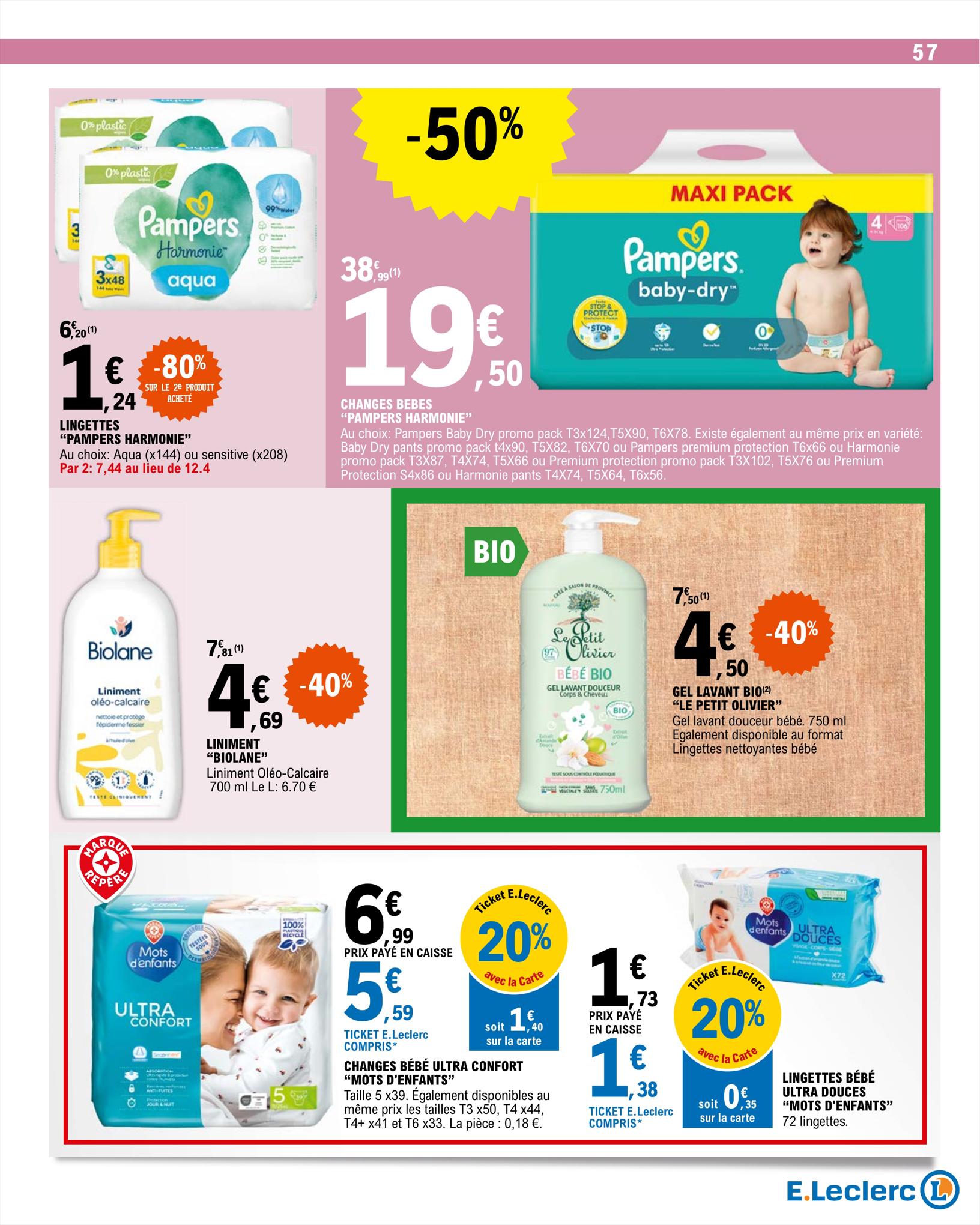 Catalogue E.leclerc 15 – 26 Août 2023 Page 57