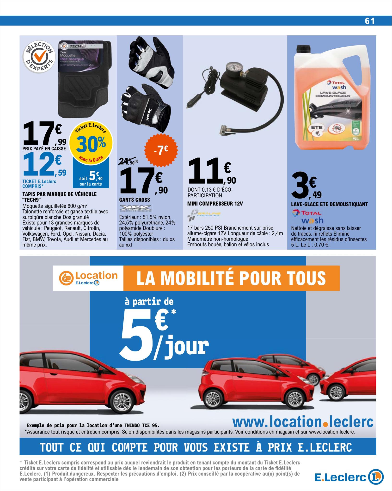 Catalogue E.leclerc 15 – 26 Août 2023 Page 61