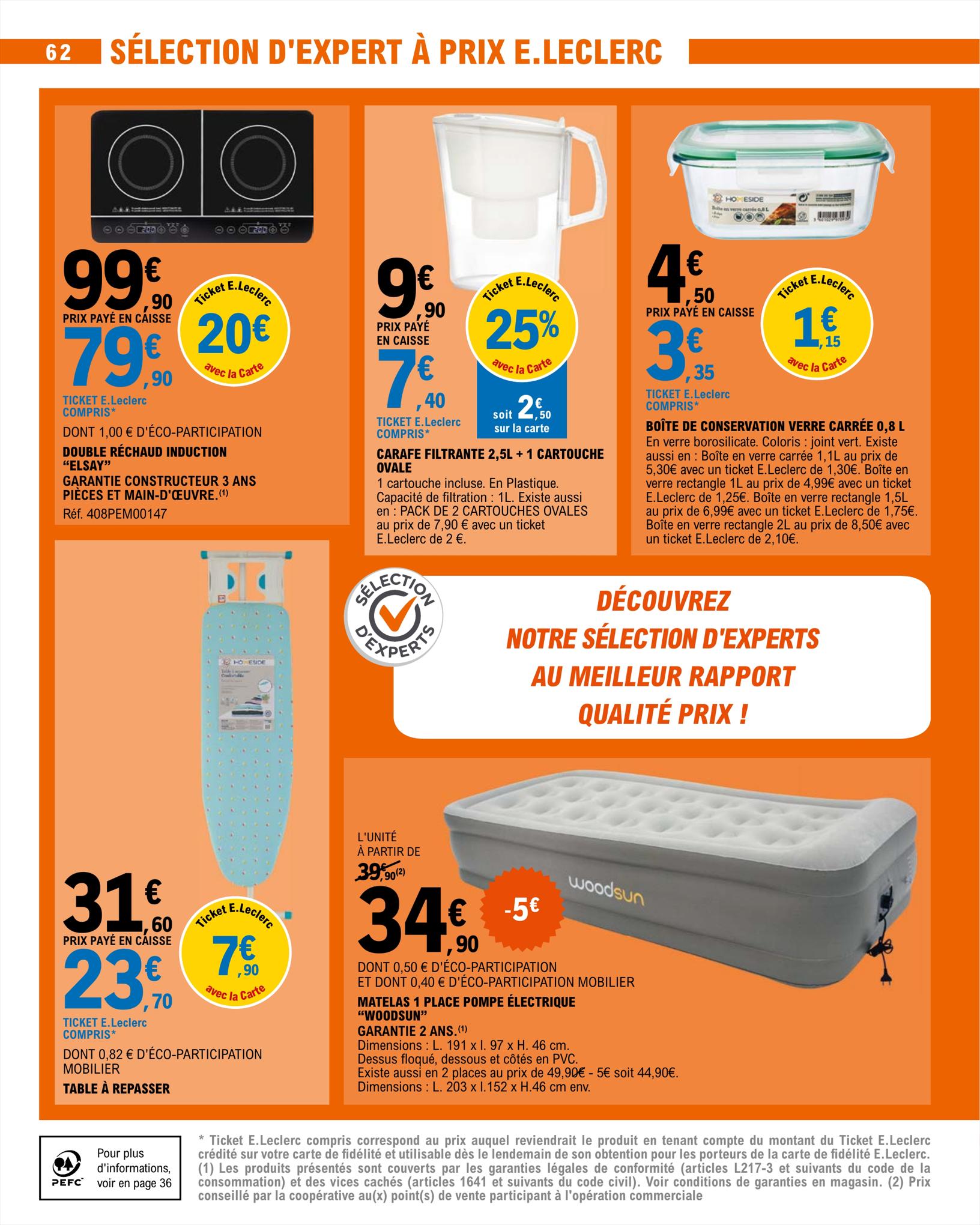 Catalogue E.leclerc 15 – 26 Août 2023 Page 62