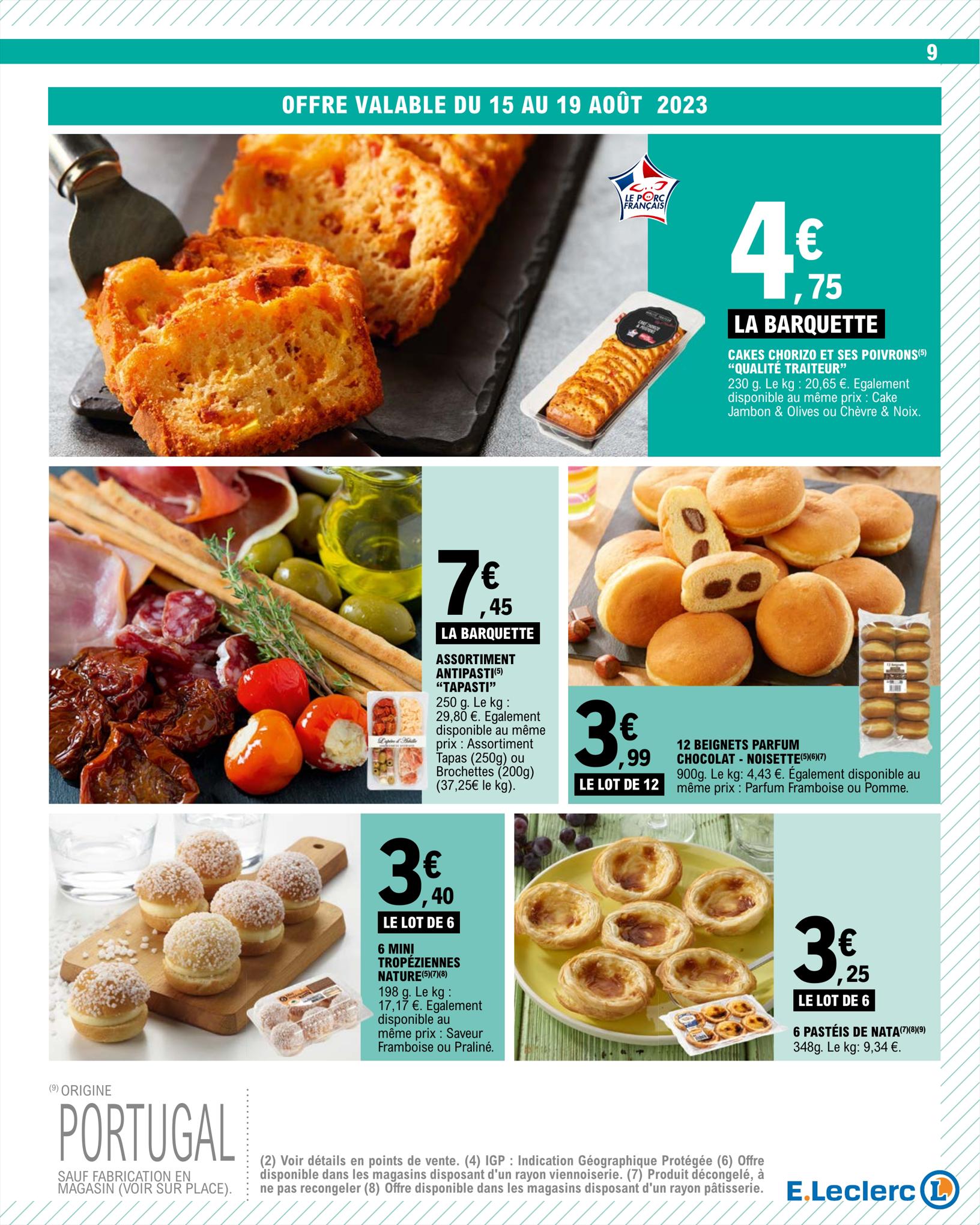 Catalogue E.leclerc 15 – 26 Août 2023 Page 9