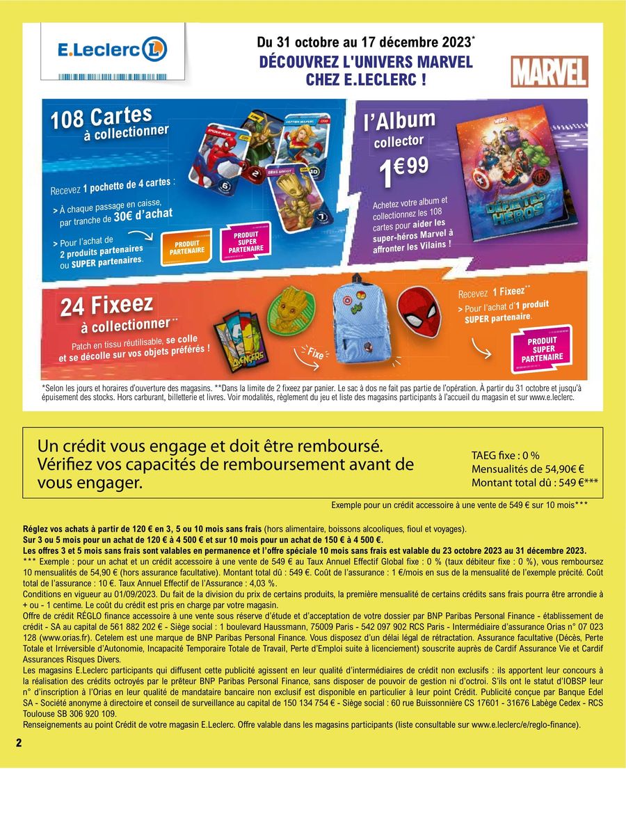 Catalogue E.leclerc 17 – 27 Novembre 2023 Page 2