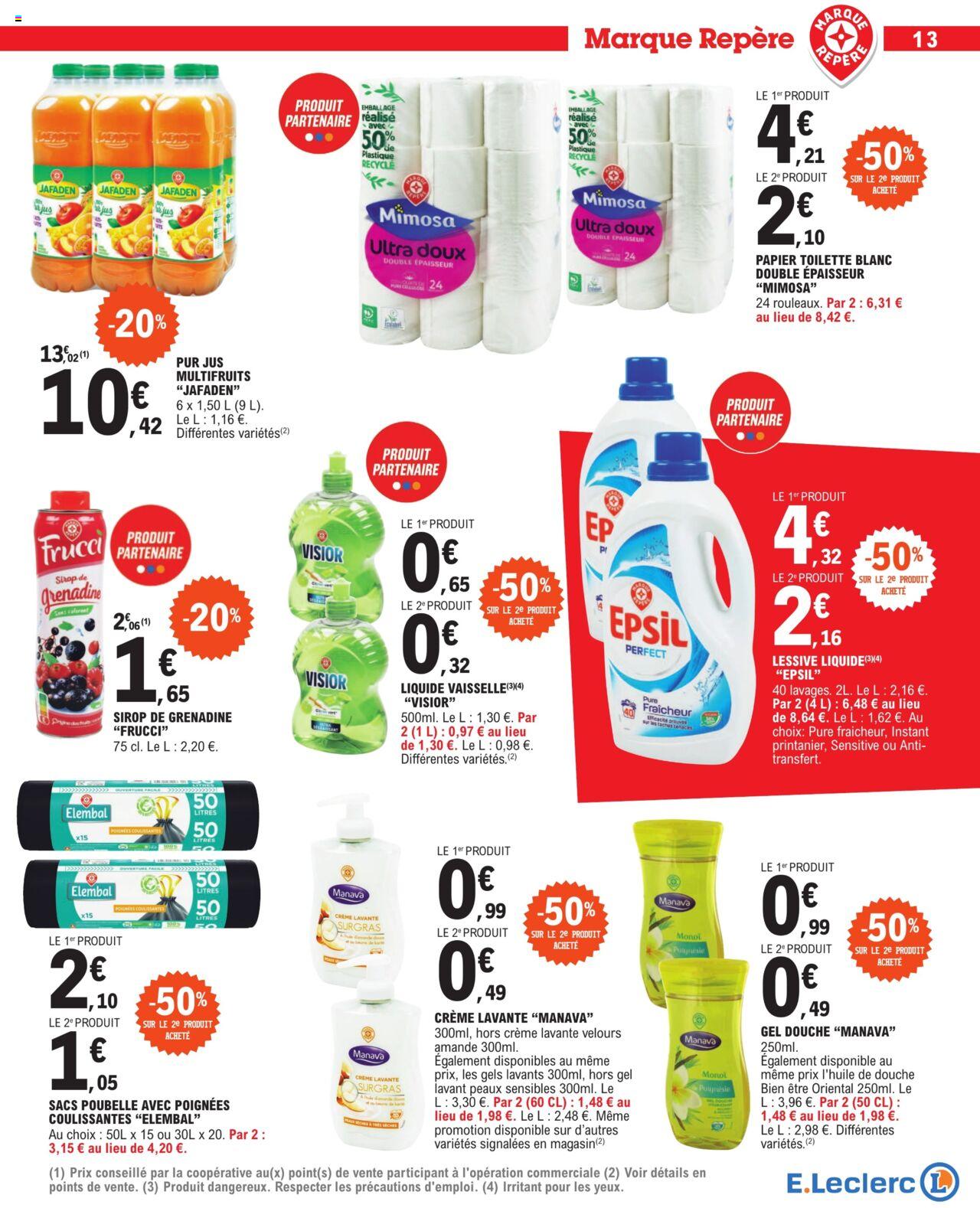 Catalogue E.leclerc 18 – 29 Juin 2024 Page 13
