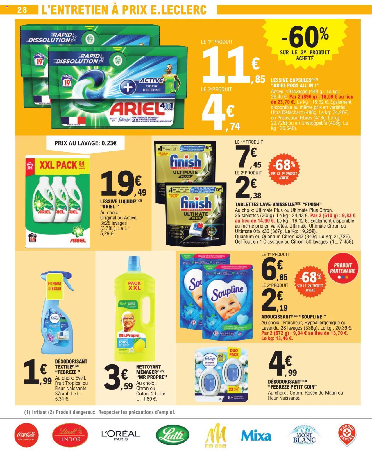 Catalogue E.leclerc 18 – 29 Juin 2024 Page 28