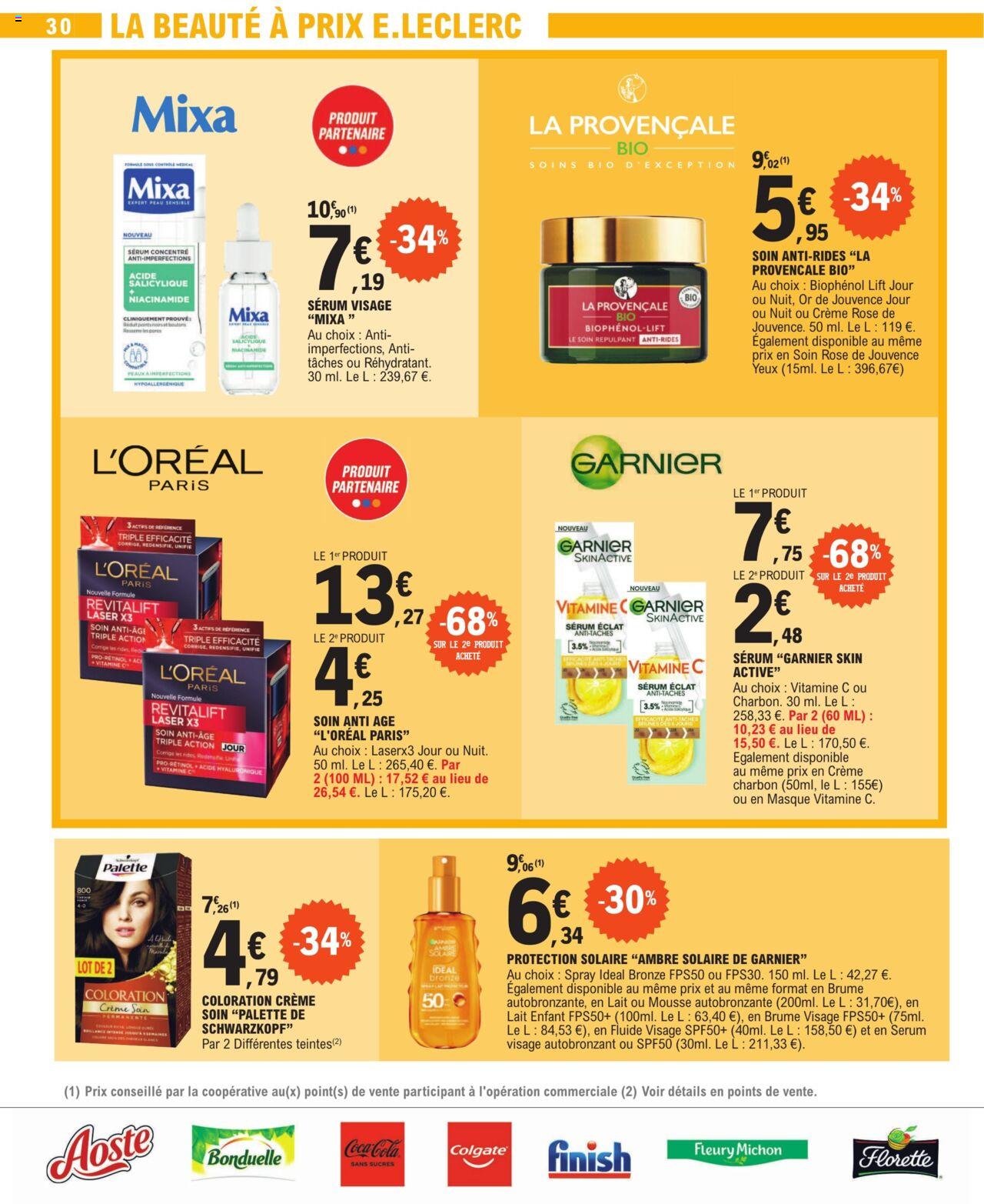 Catalogue E.leclerc 18 – 29 Juin 2024 Page 30