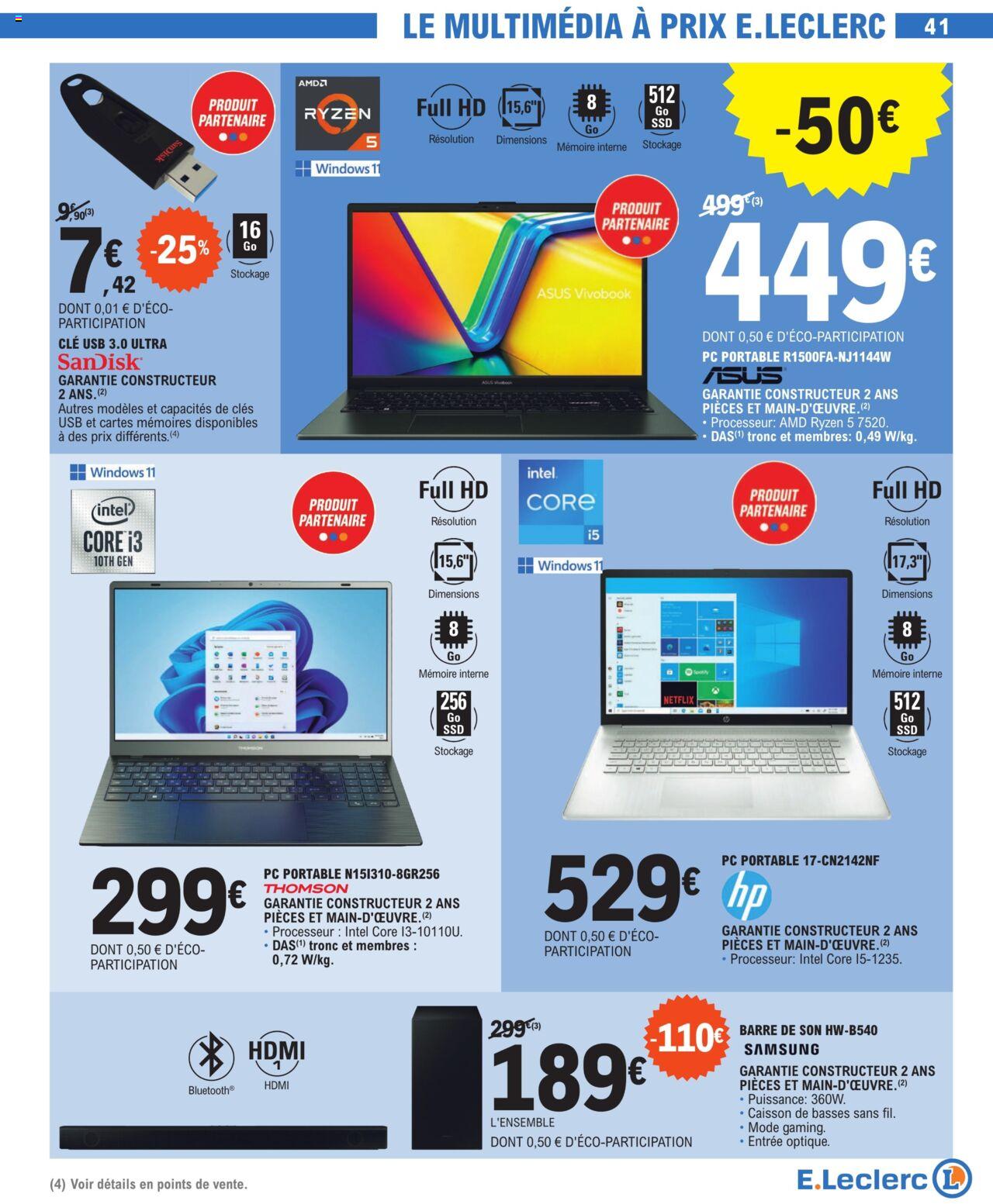 Catalogue E.leclerc 18 – 29 Juin 2024 Page 41