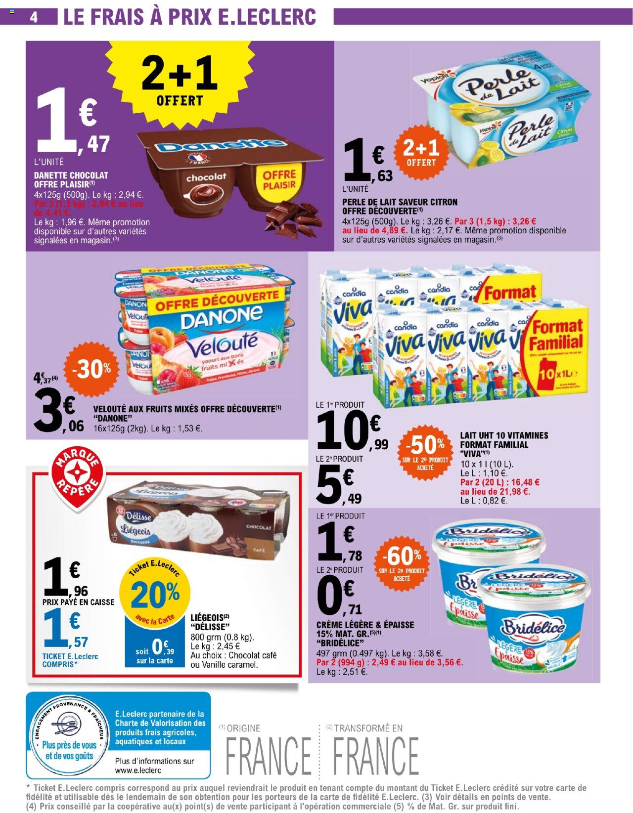 Catalogue E.leclerc 19 – 30 Mars 2024 Page 4