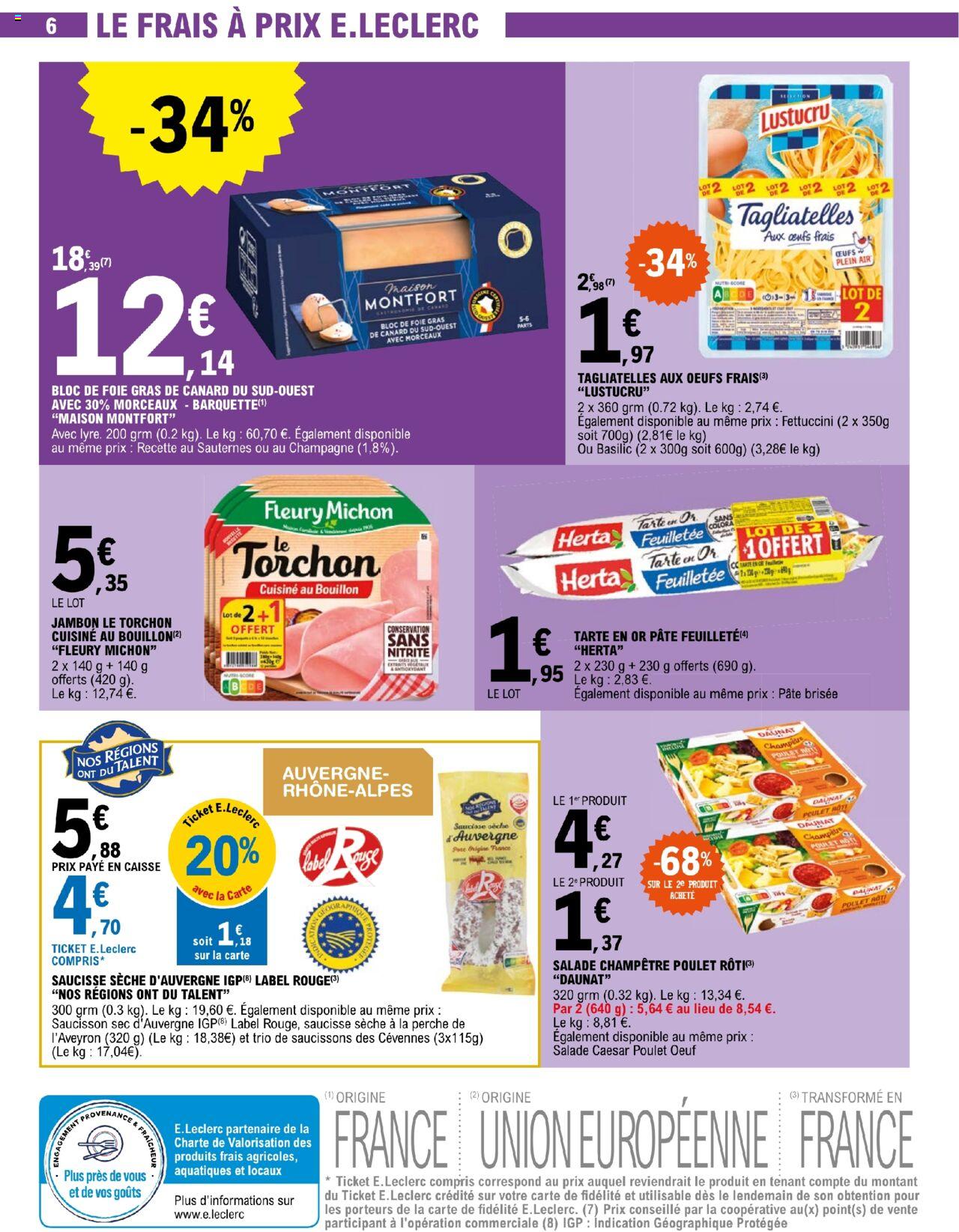 Catalogue E.leclerc 19 – 30 Mars 2024 Page 6