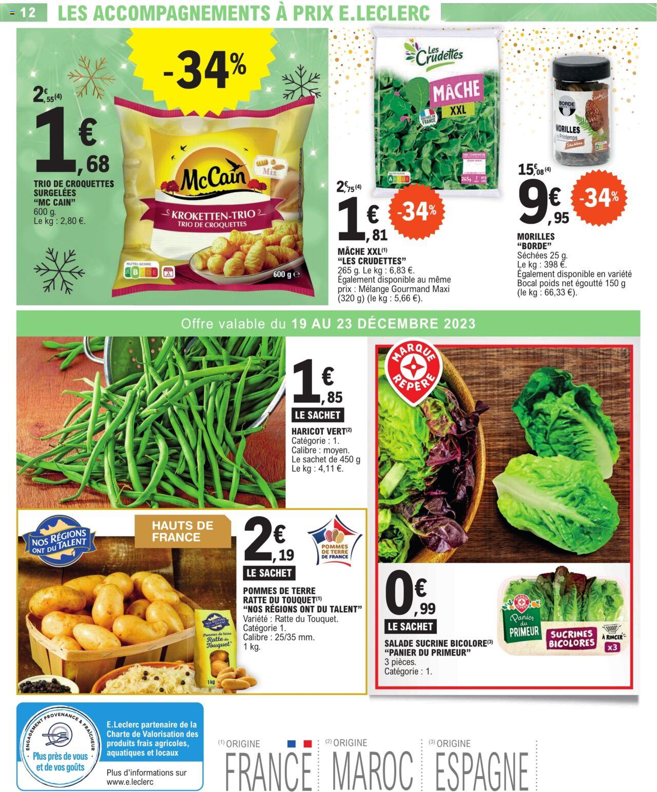 Catalogue E.leclerc 19 – 31 Décembre 2023 Page 12