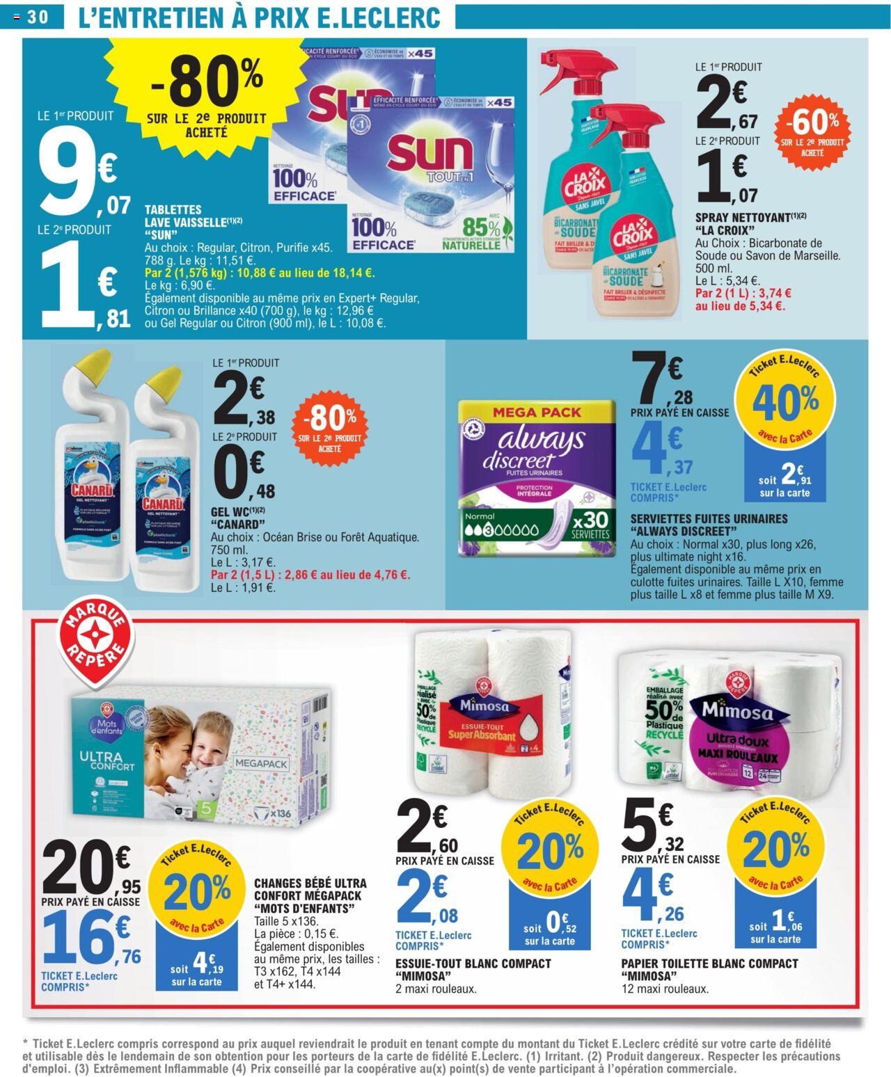 Catalogue E.leclerc 19 – 31 Décembre 2023 Page 30
