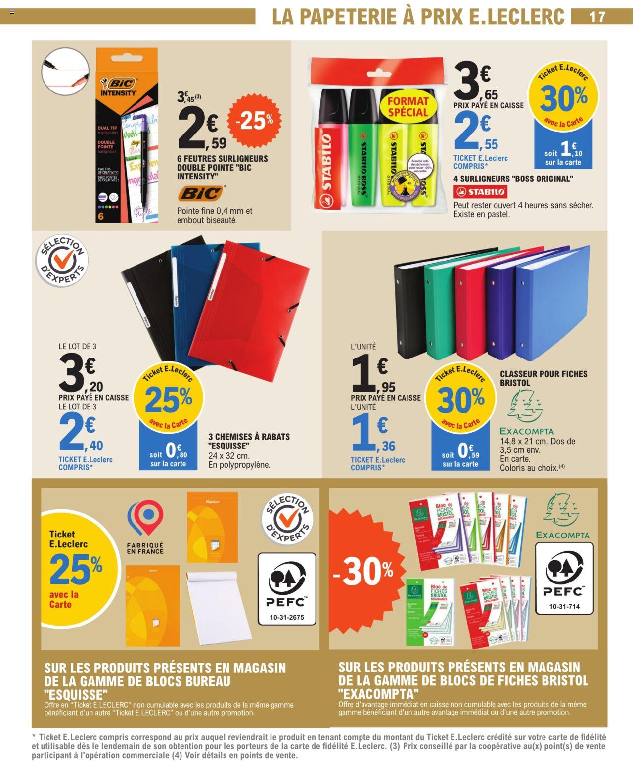 Catalogue E.leclerc 2 – 13 Avril 2024 Page 17