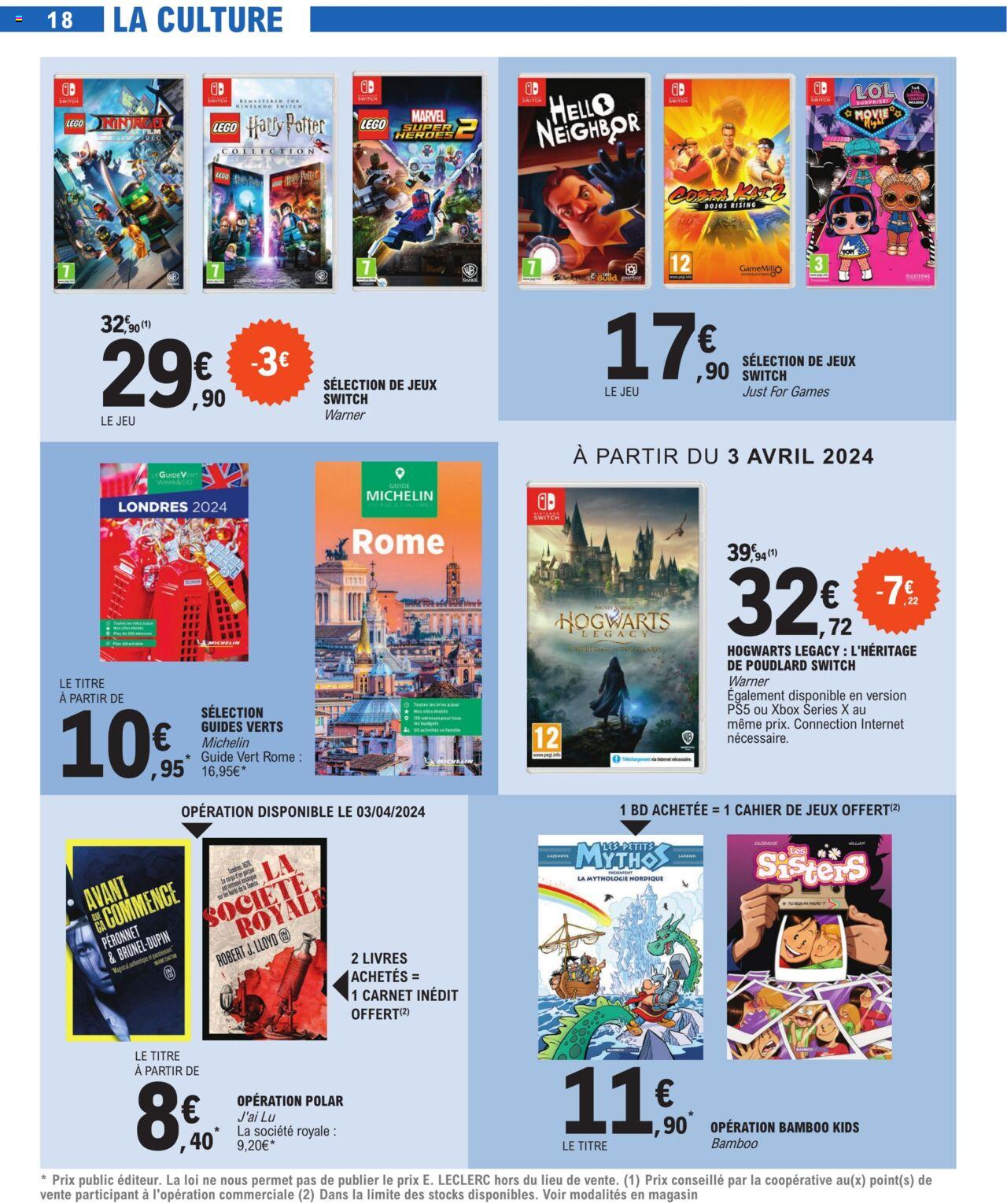 Catalogue E.leclerc 2 – 13 Avril 2024 Page 18