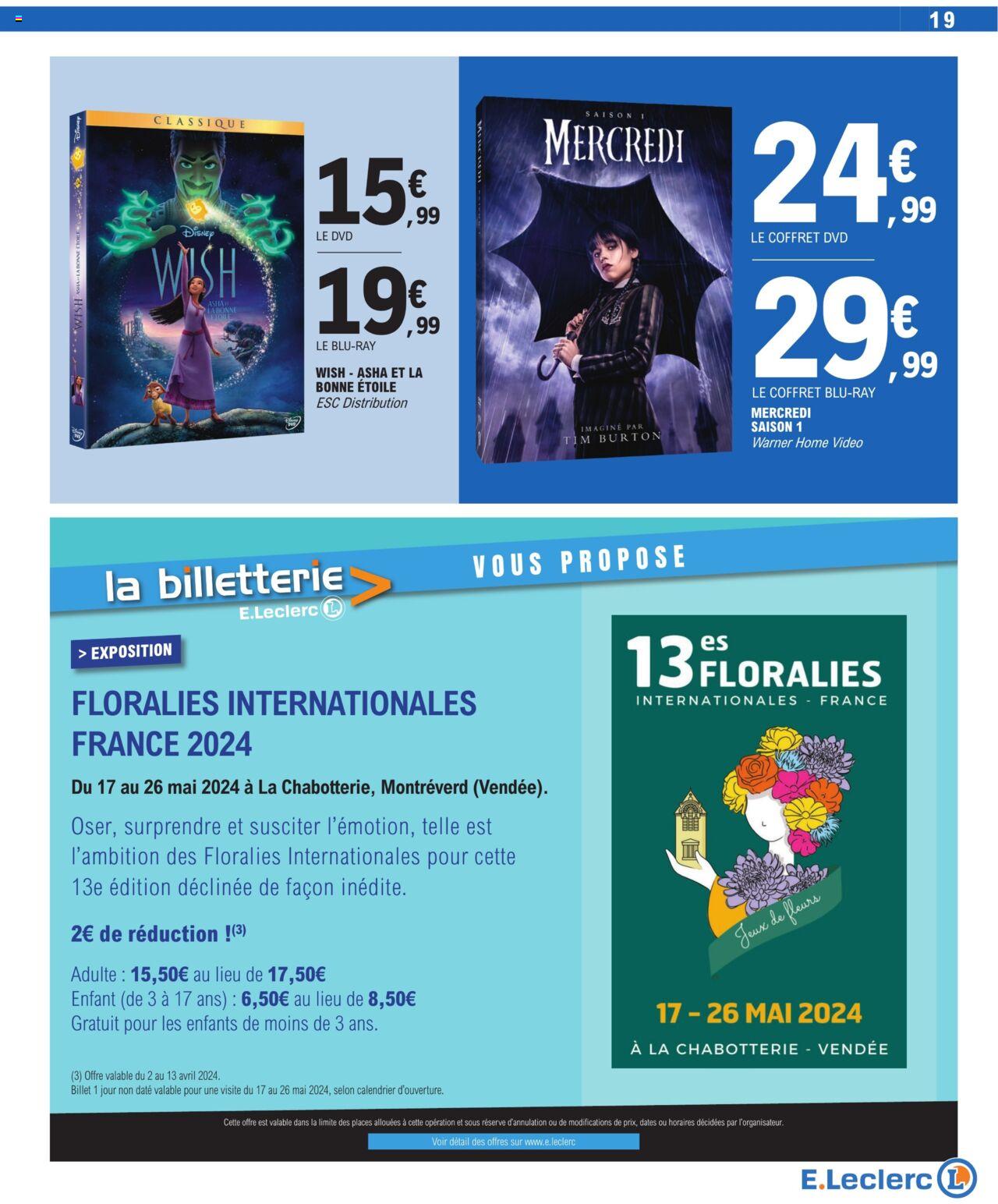 Catalogue E.leclerc 2 – 13 Avril 2024 Page 19