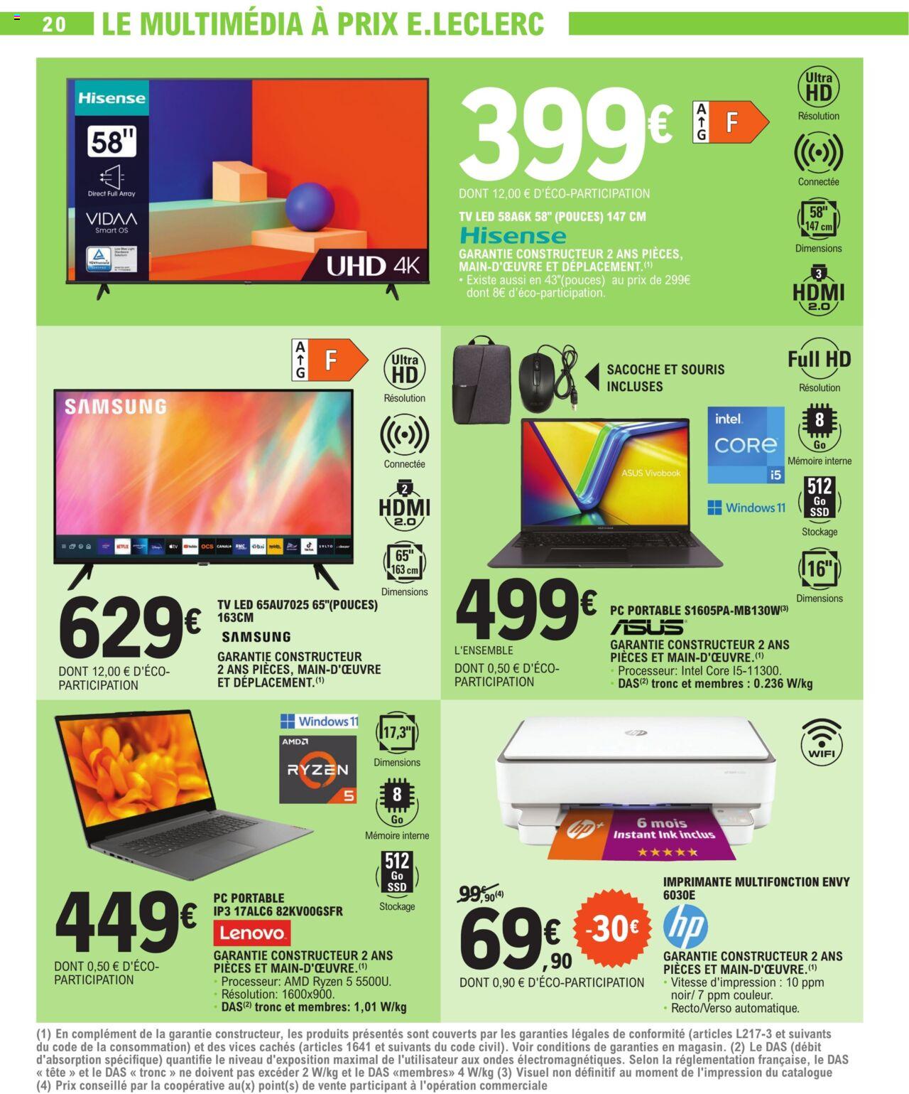 Catalogue E.leclerc 2 – 13 Avril 2024 Page 20