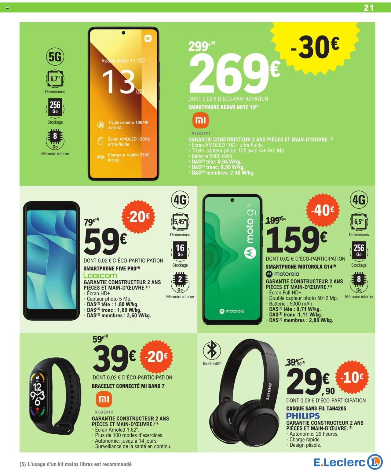 Catalogue E.leclerc 2 – 13 Avril 2024 Page 21