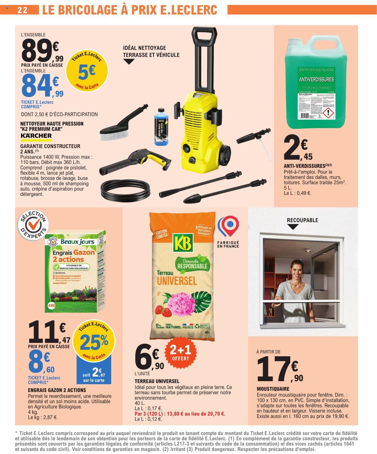 Catalogue E.leclerc 2 – 13 Avril 2024 Page 22