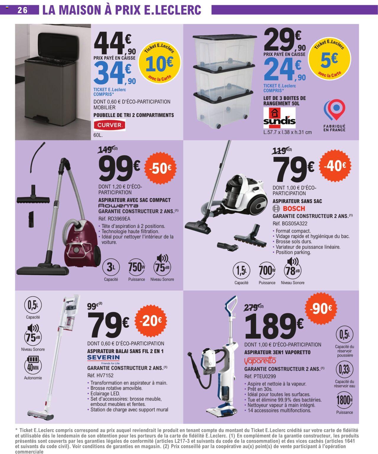 Catalogue E.leclerc 2 – 13 Avril 2024 Page 26