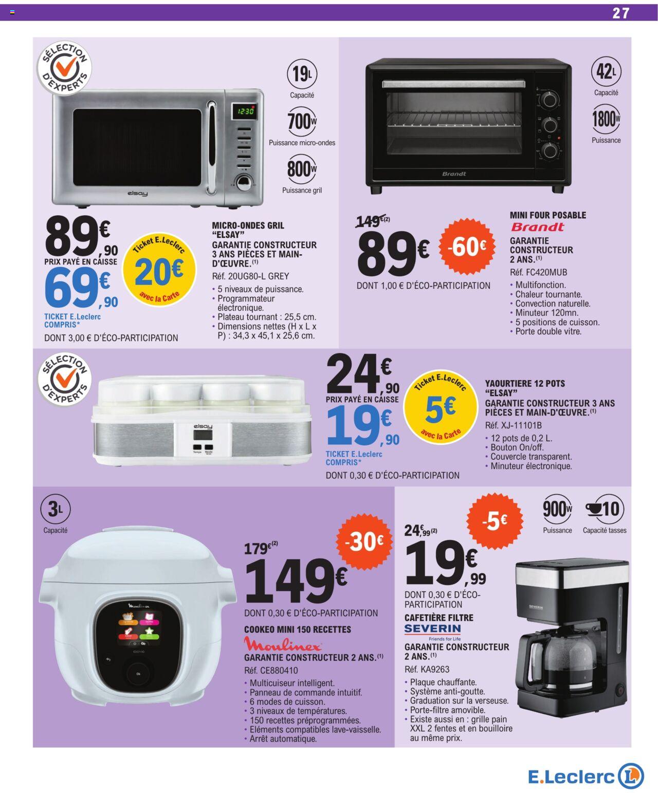 Catalogue E.leclerc 2 – 13 Avril 2024 Page 27