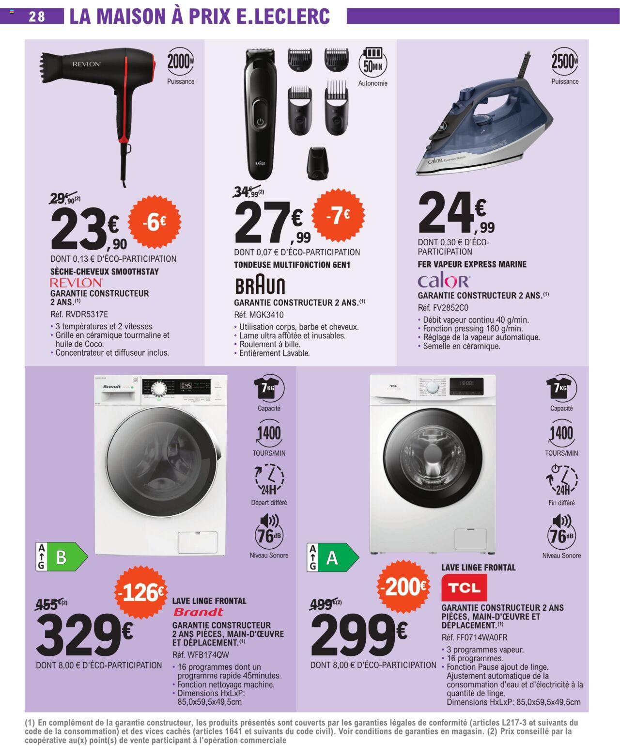 Catalogue E.leclerc 2 – 13 Avril 2024 Page 28