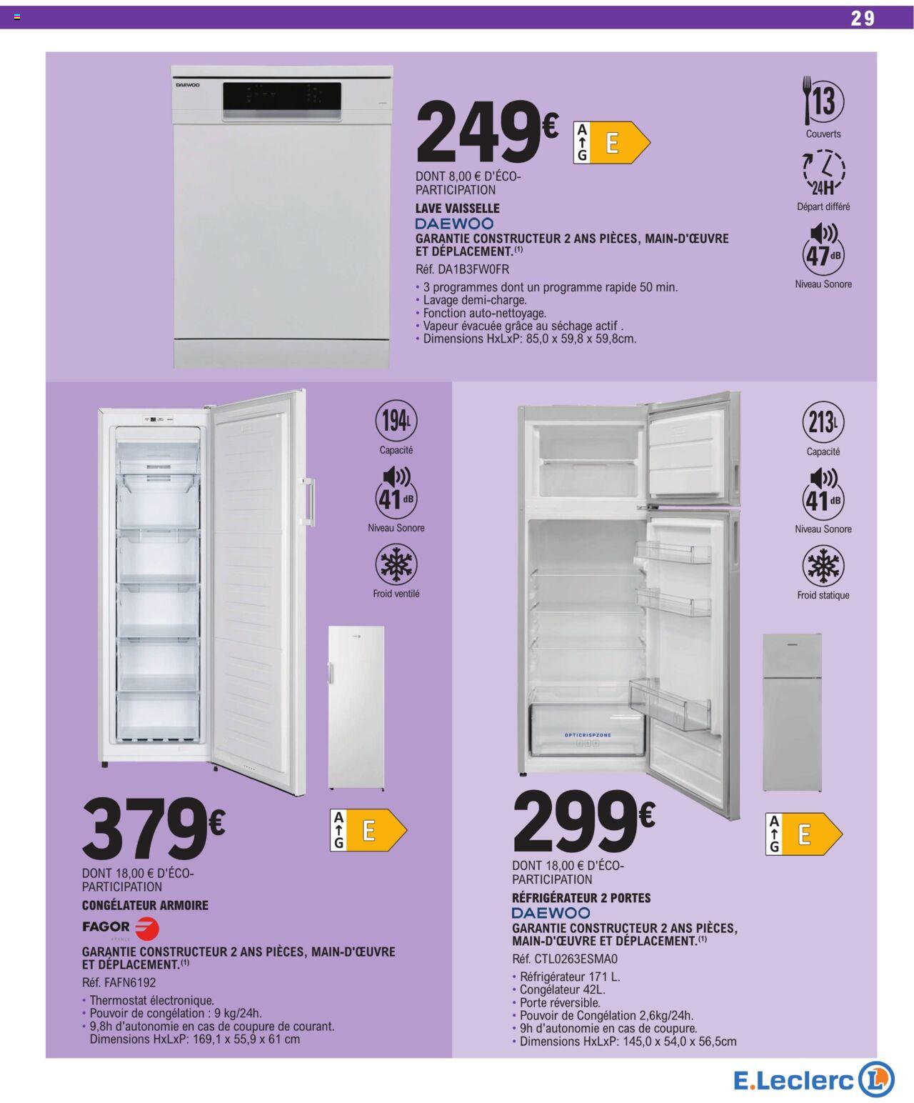 Catalogue E.leclerc 2 – 13 Avril 2024 Page 29