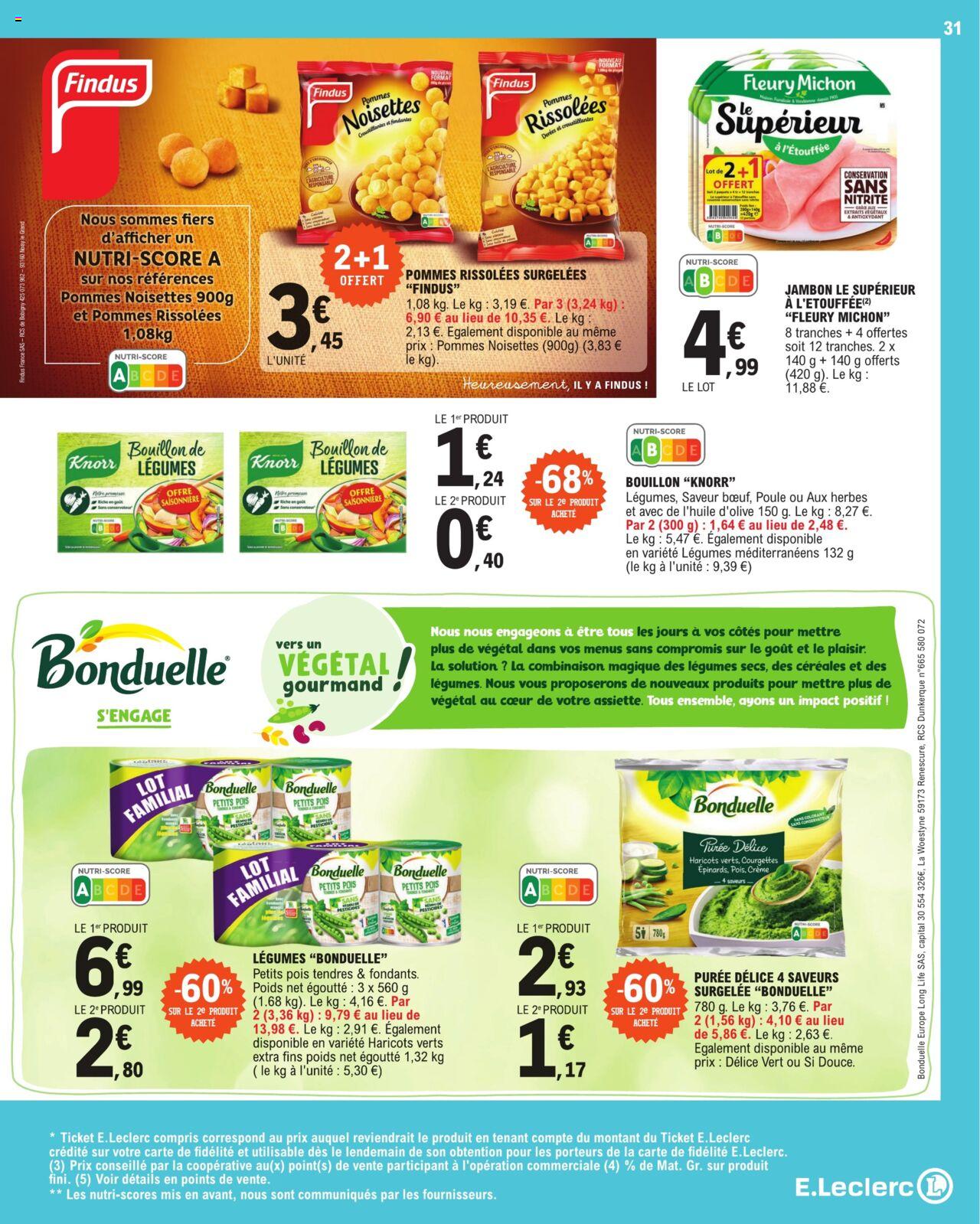 Catalogue E.leclerc 2 – 13 Avril 2024 Page 31