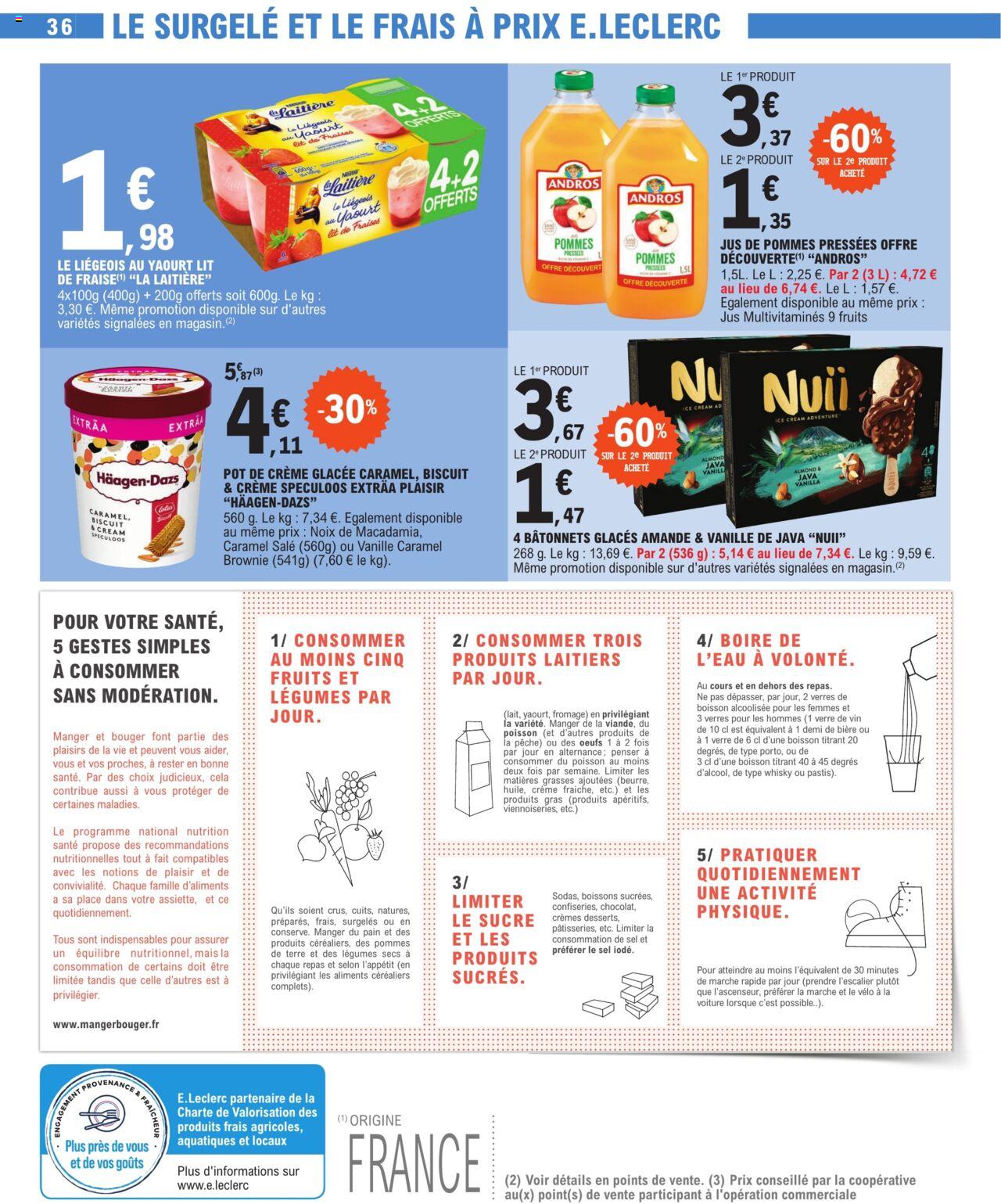 Catalogue E.leclerc 2 – 13 Avril 2024 Page 36
