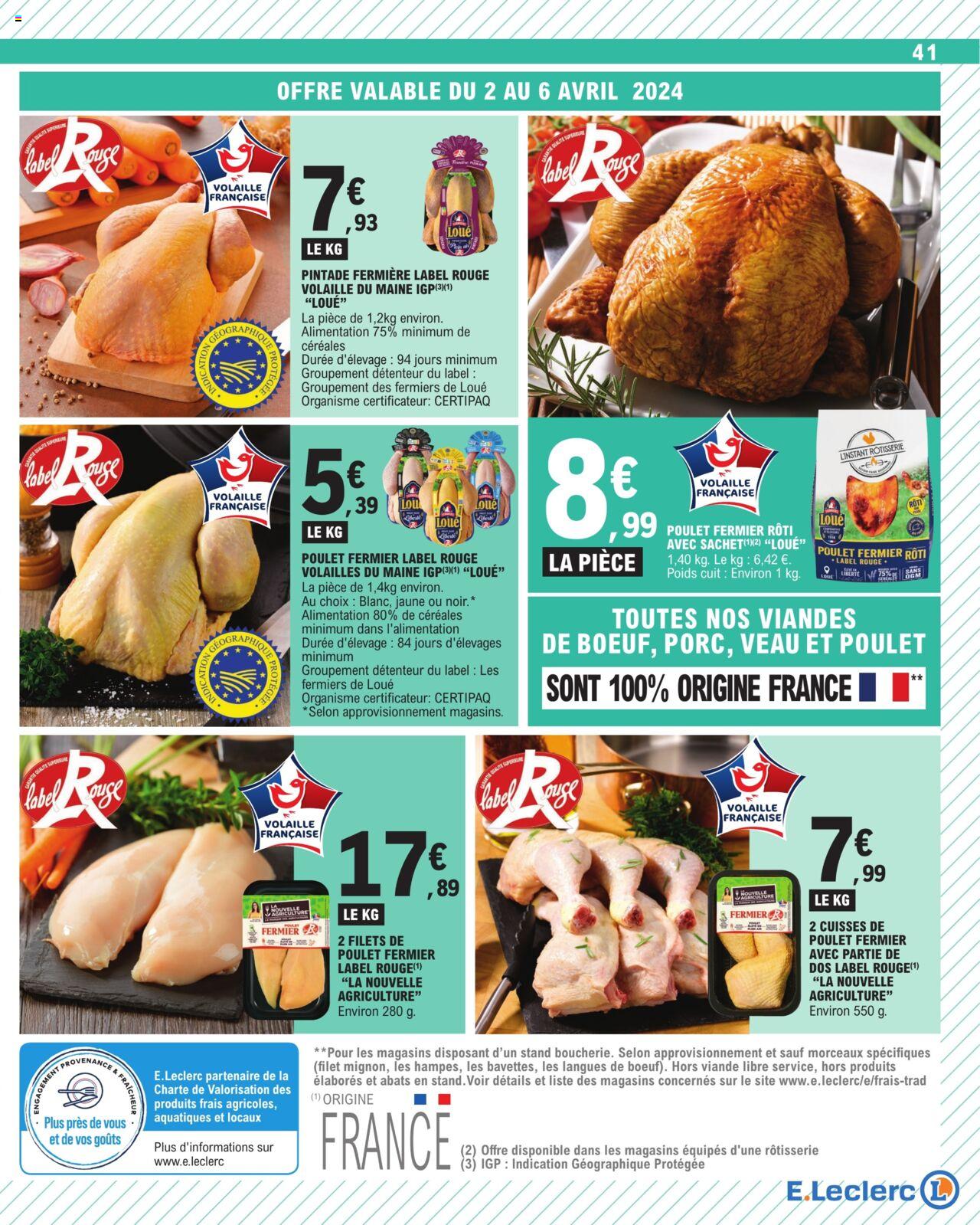 Catalogue E.leclerc 2 – 13 Avril 2024 Page 41