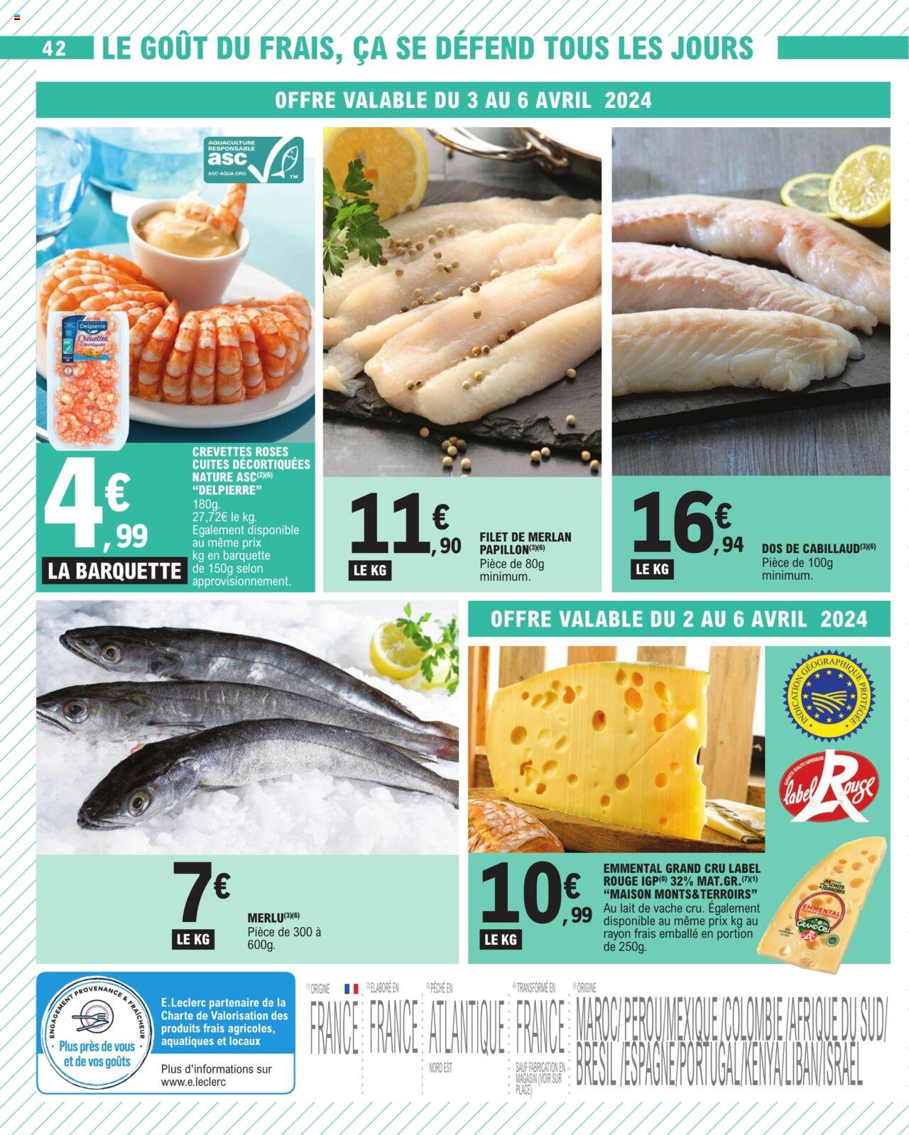 Catalogue E.leclerc 2 – 13 Avril 2024 Page 42