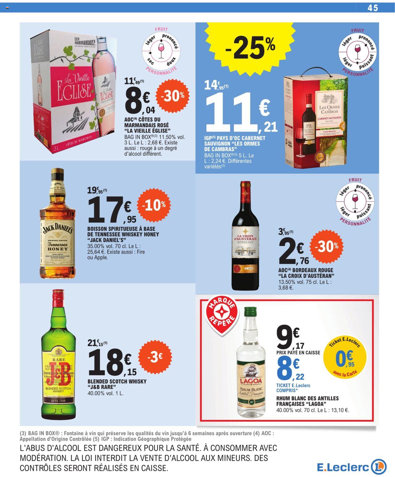 Catalogue E.leclerc 2 – 13 Avril 2024 Page 45