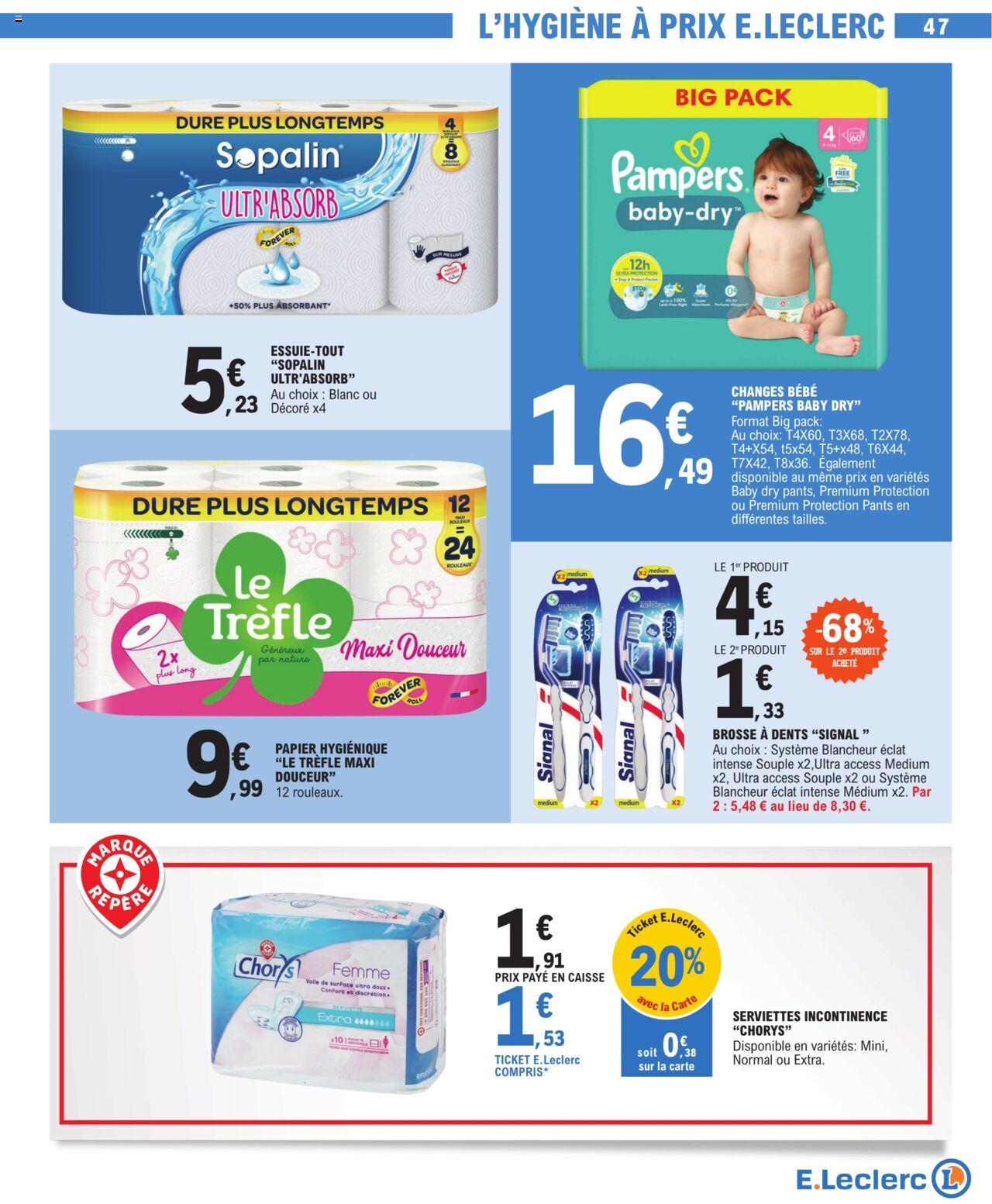 Catalogue E.leclerc 2 – 13 Avril 2024 Page 47