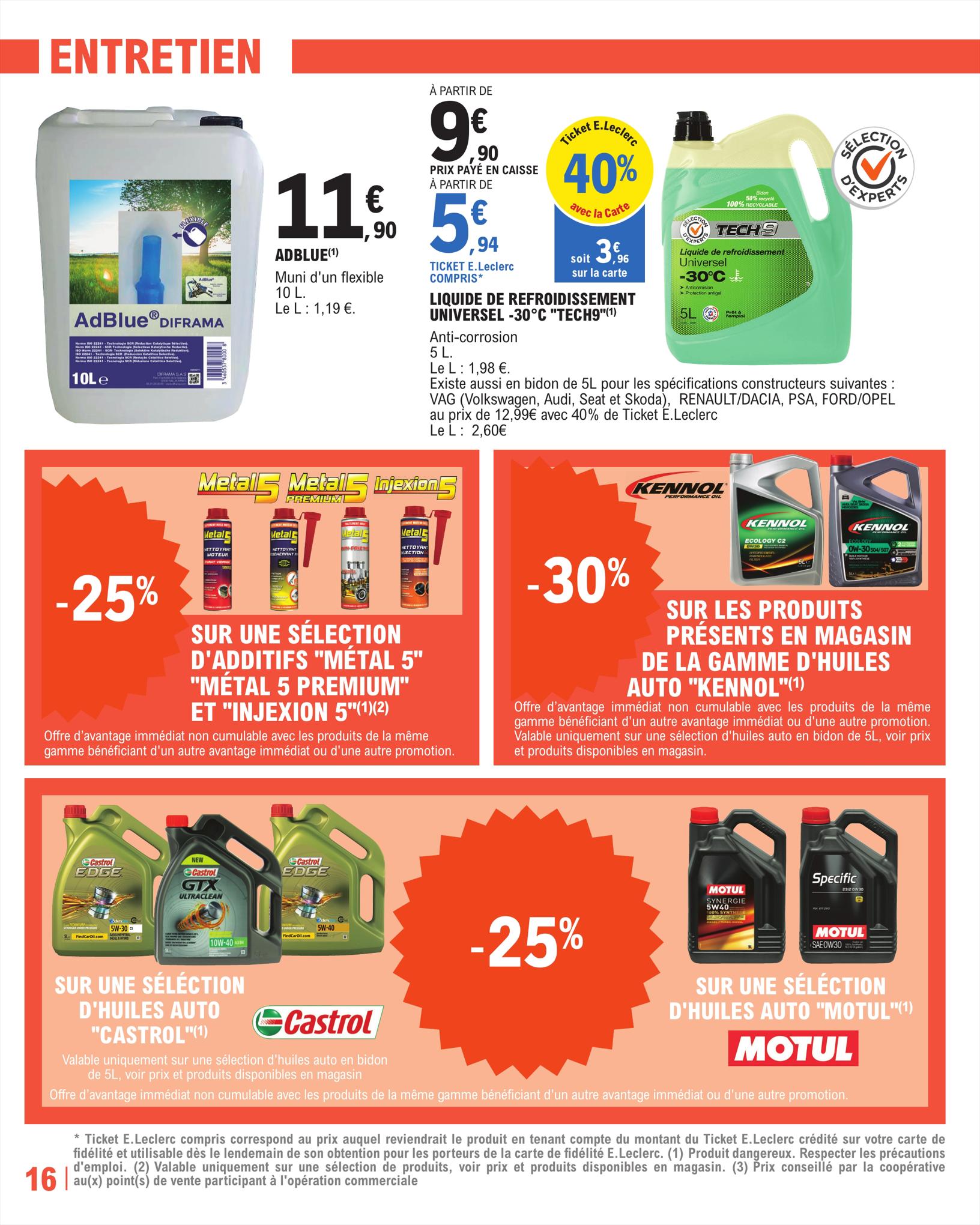 Catalogue E.leclerc 20 Juin – 22 Juillet 2023 Page 16