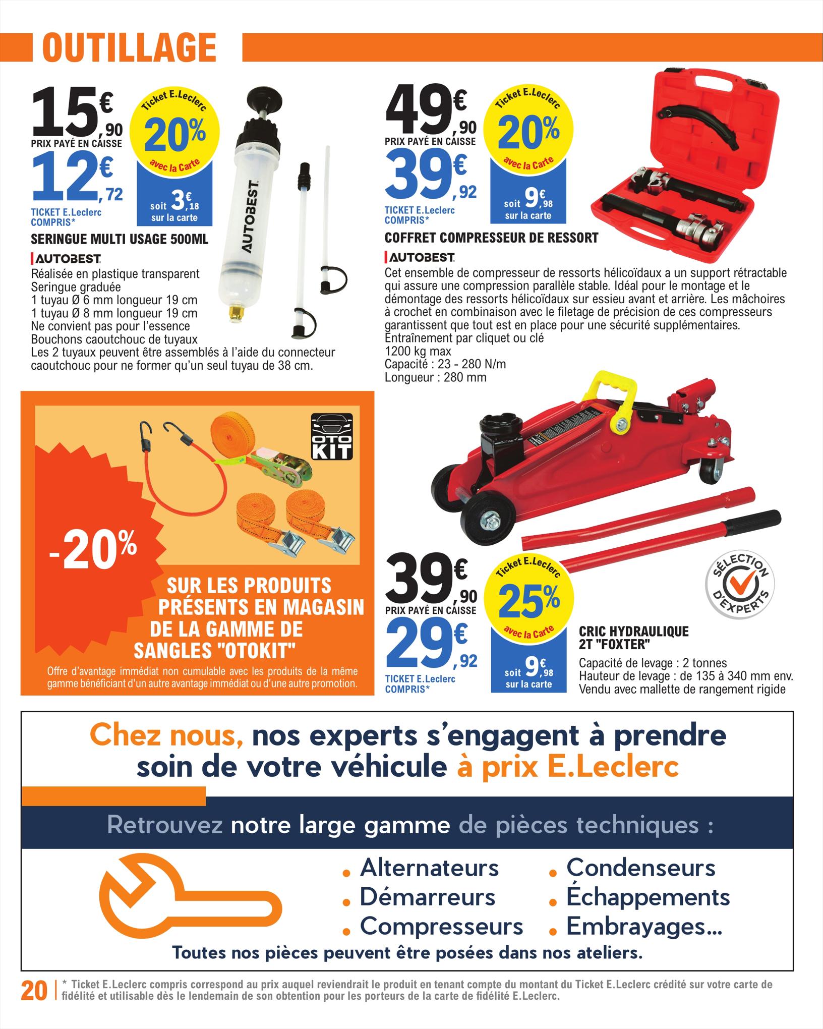 Catalogue E.leclerc 20 Juin – 22 Juillet 2023 Page 20