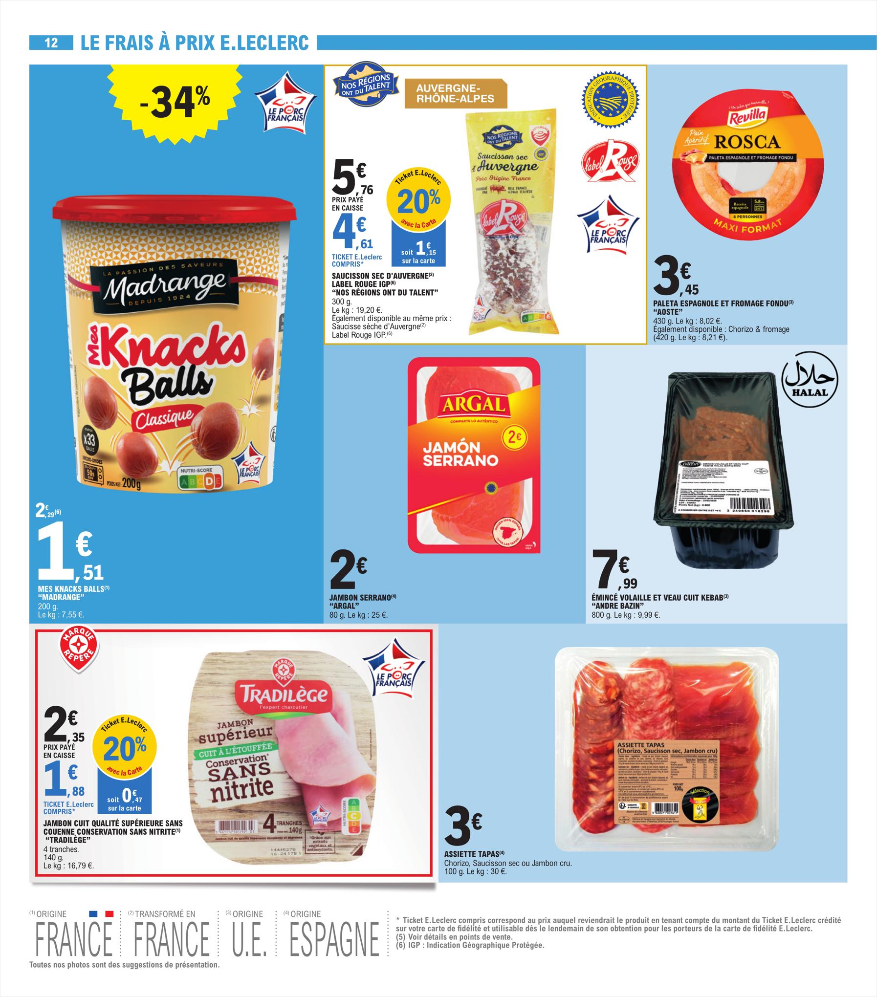 Catalogue E.leclerc 22 – 26 Août 2023 Page 12