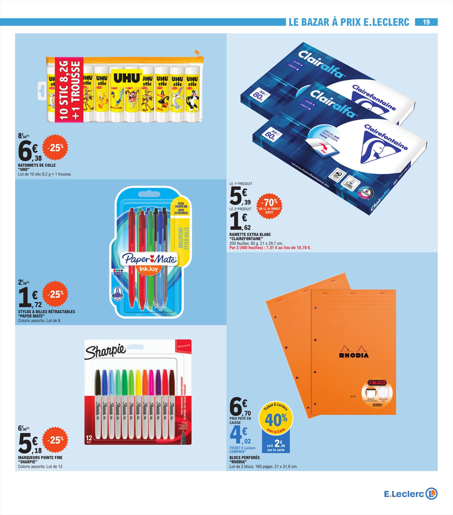 Catalogue E.leclerc 22 – 26 Août 2023 Page 19