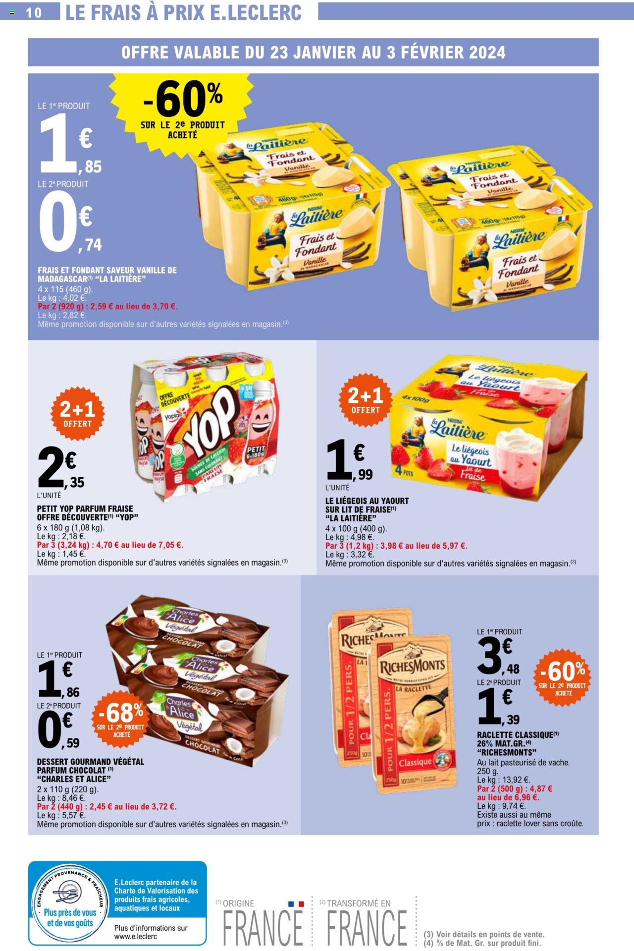 Catalogue E.leclerc 23 – 27 Janvier 2024 Page 10