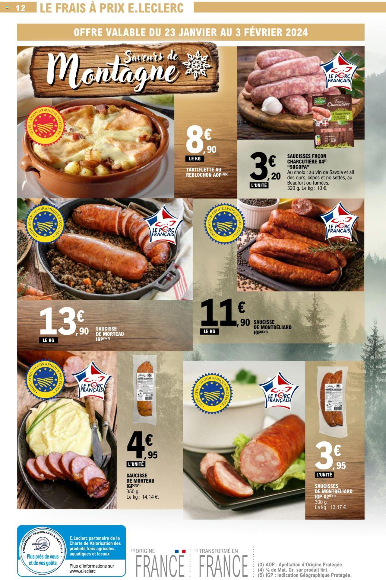 Catalogue E.leclerc 23 – 27 Janvier 2024 Page 12