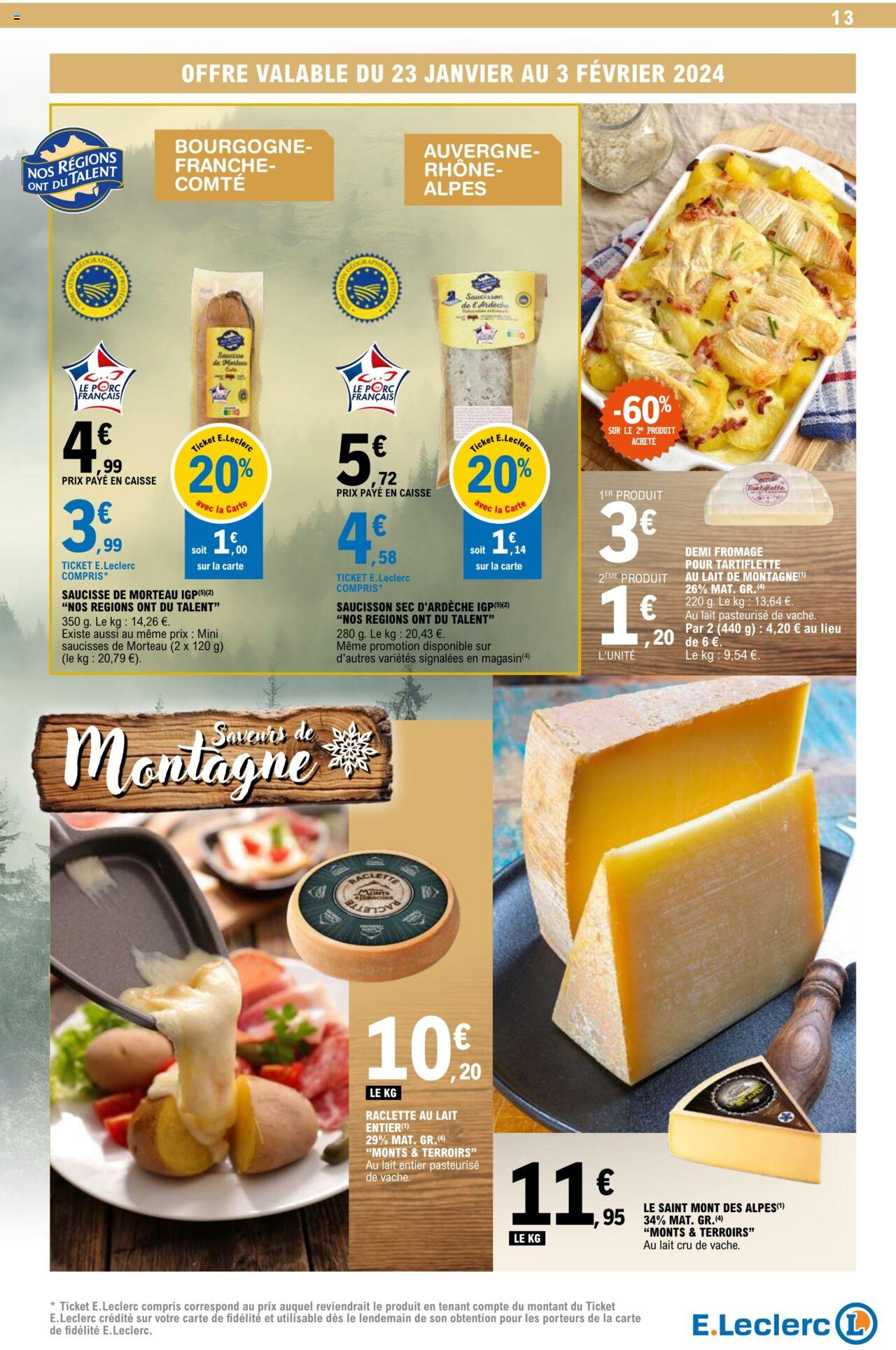 Catalogue E.leclerc 23 – 27 Janvier 2024 Page 13