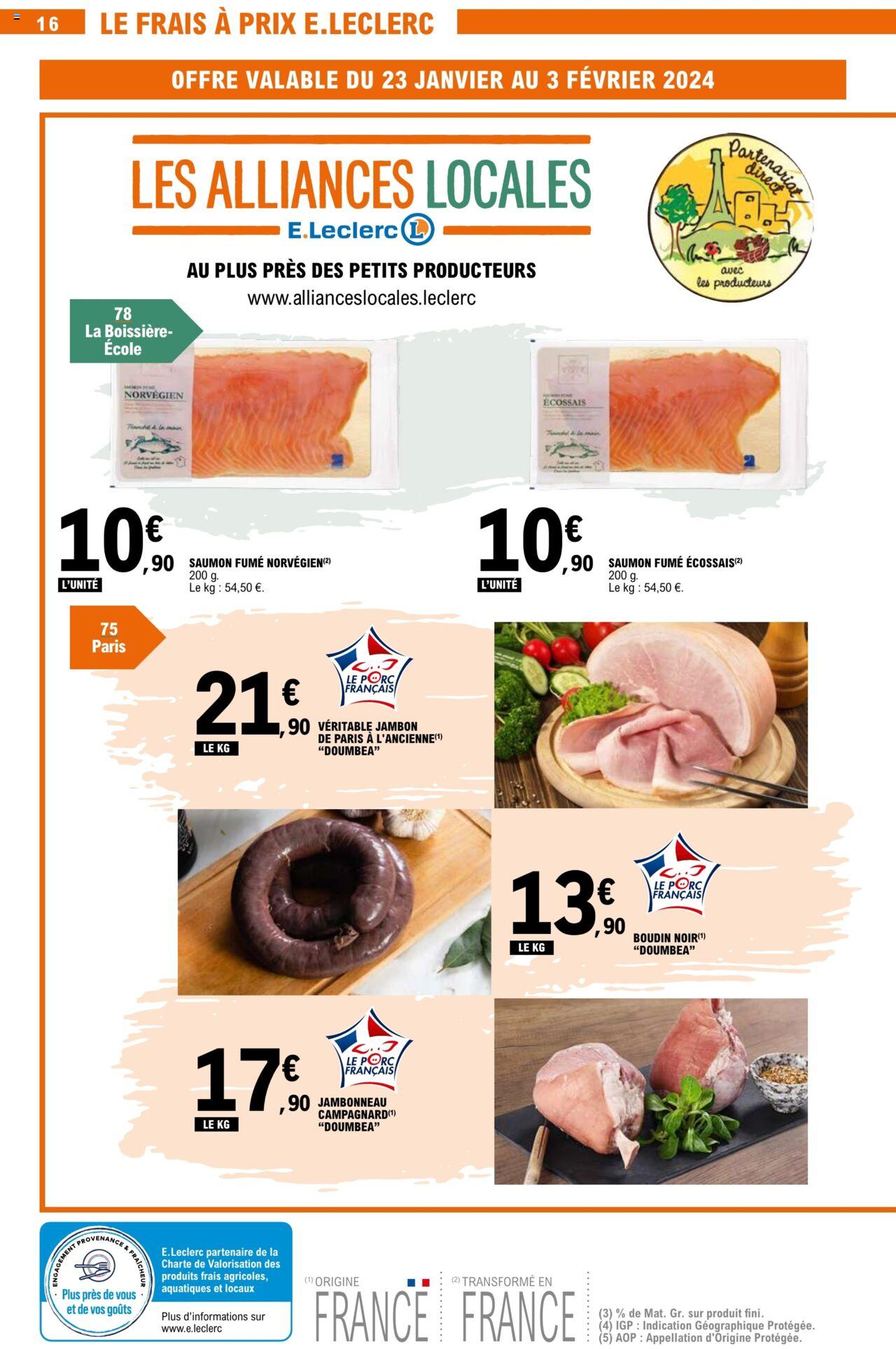 Catalogue E.leclerc 23 – 27 Janvier 2024 Page 16